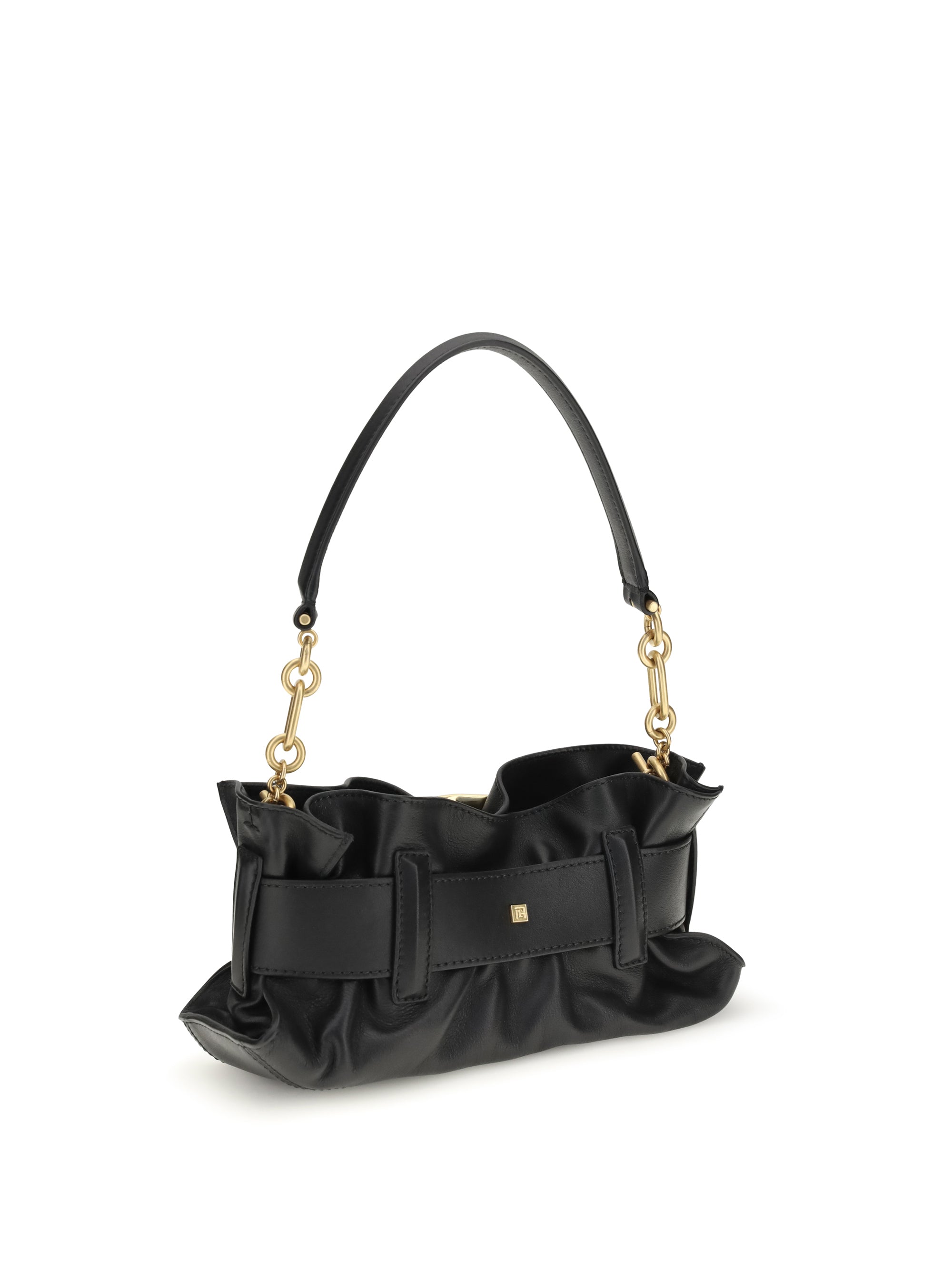 Balmain Women Mini Anthem Bag In Calfskin Leather