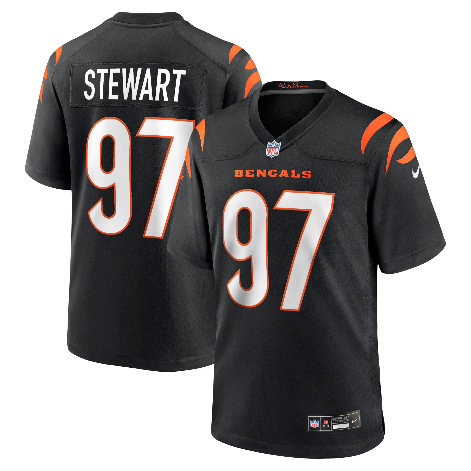 Cincinnati Bengals Shemar Stewart Black Team Game Jersey