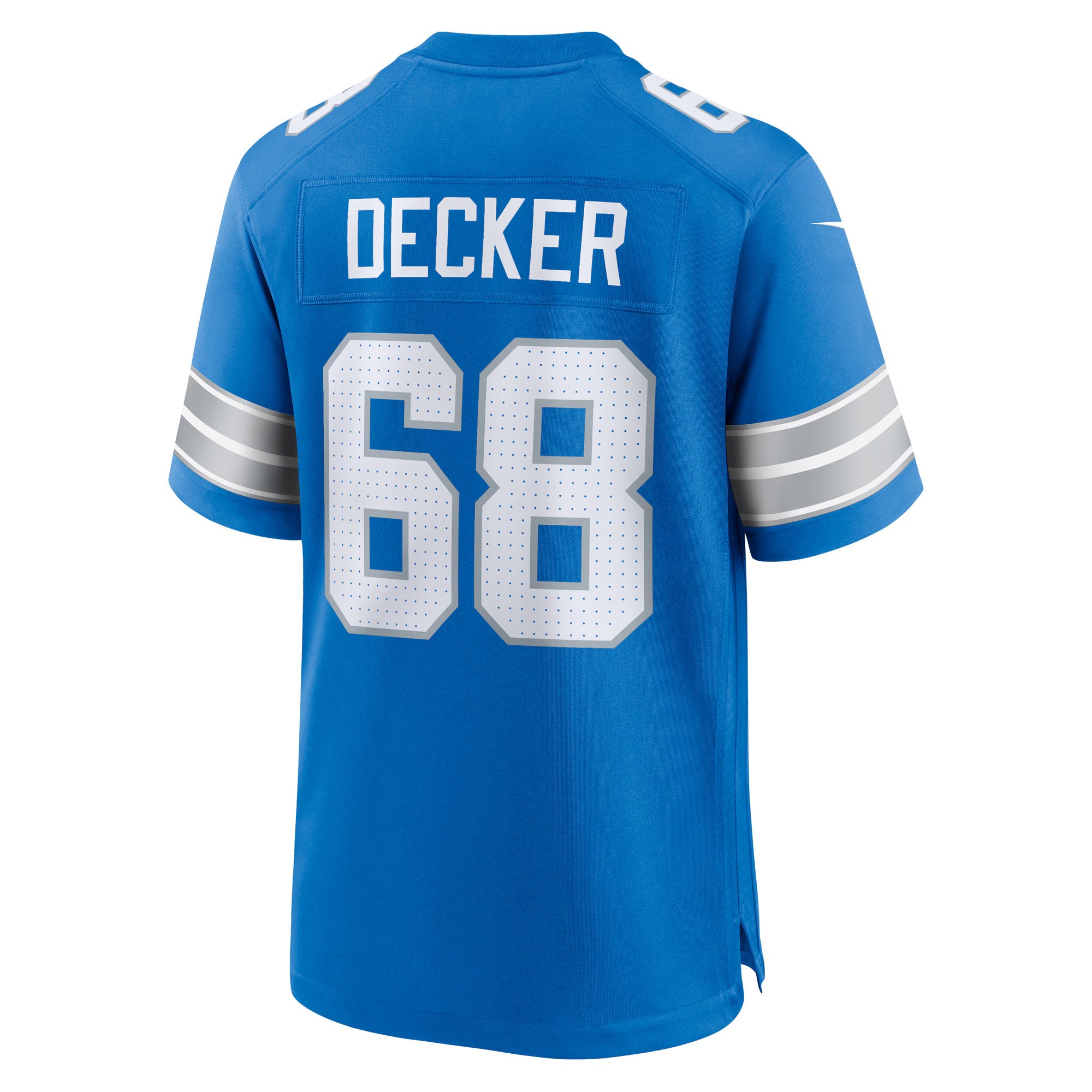 Detroit Lions Taylor Decker Blue Team Game Jersey