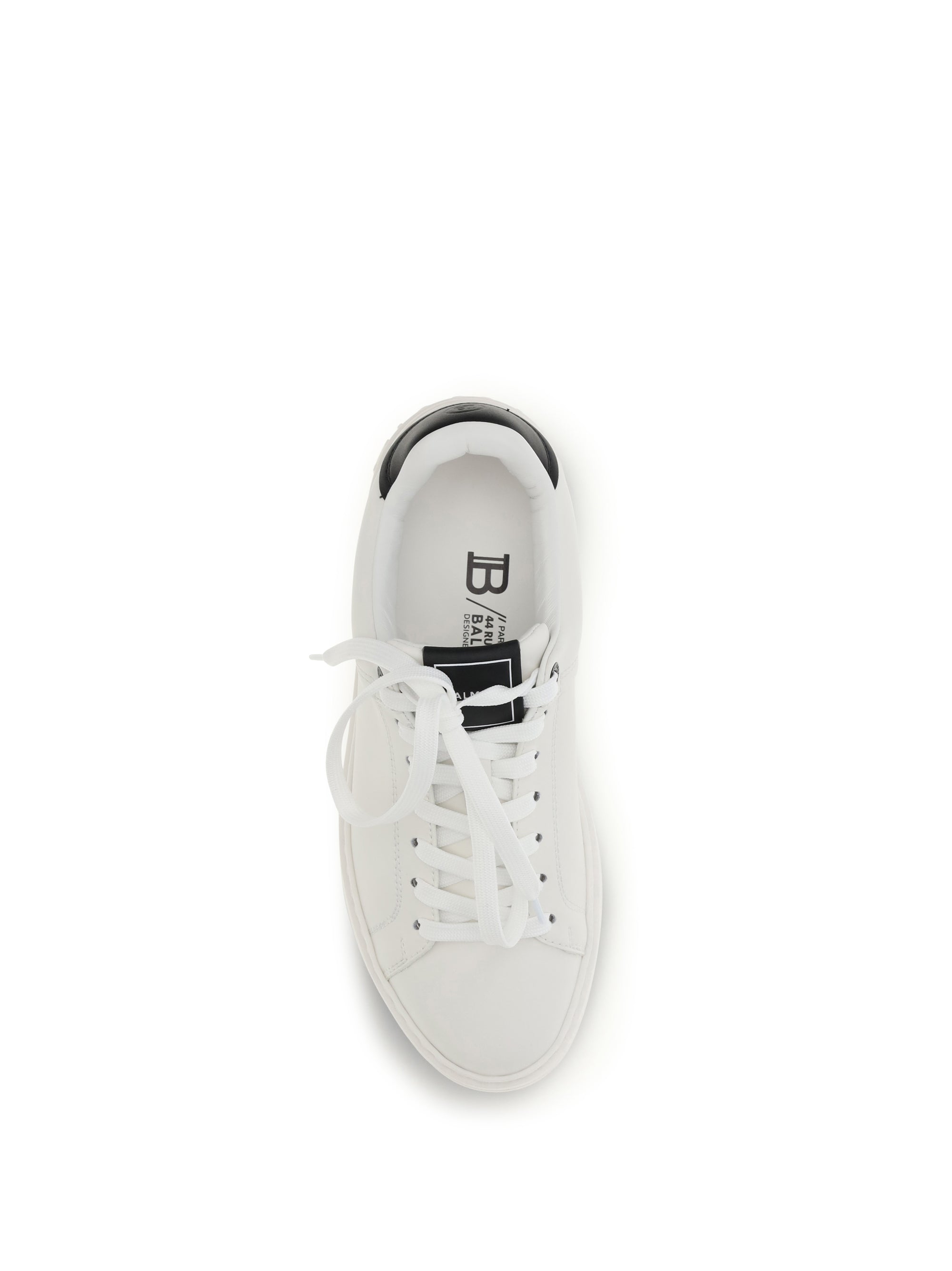 Balmain Women B-Court Sneakers In Calfskin Leather