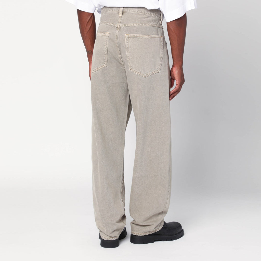 Agolde Beige Jeans In Regenerated Denim Men