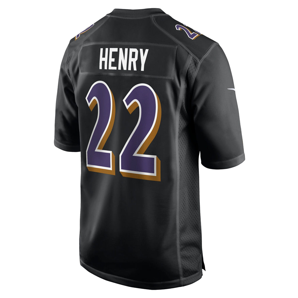 Baltimore Ravens Derrick Henry Carbon Black Fashion Jersey