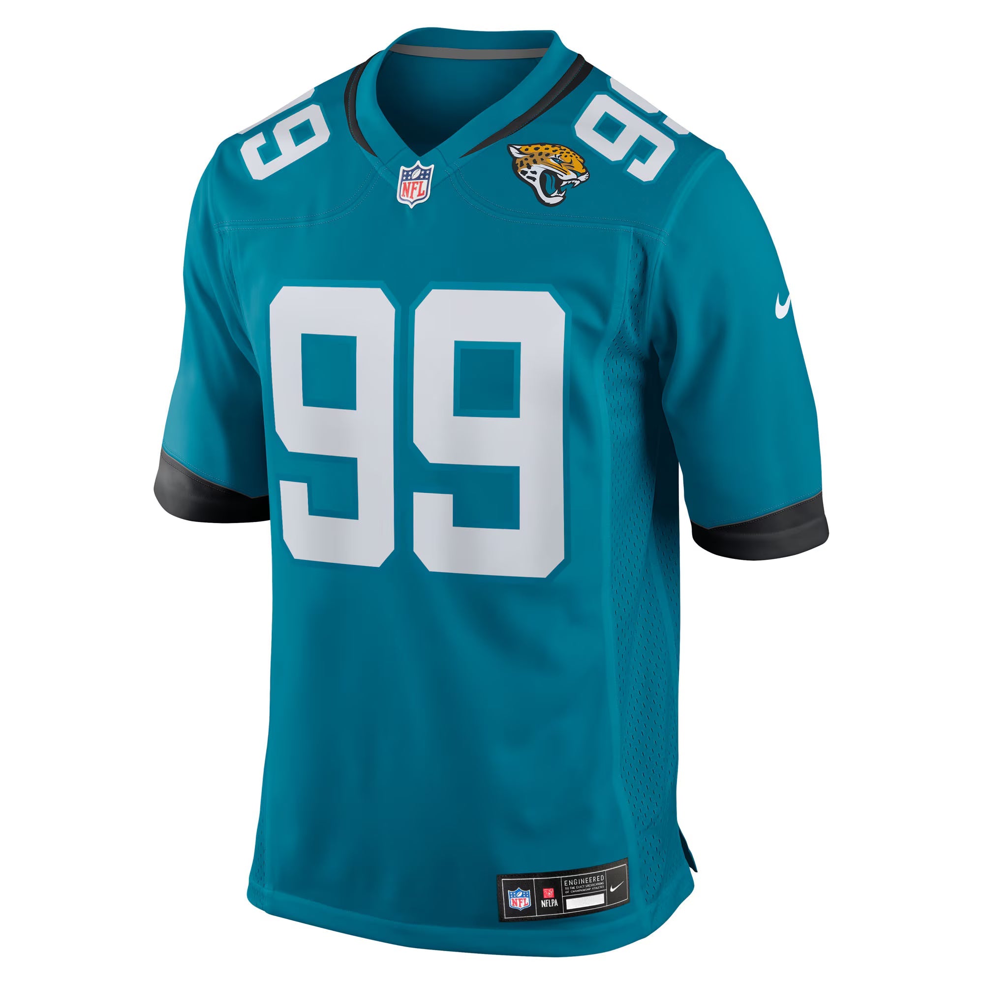 Jacksonville Jaguars Austin Johnson Teal Team Game Jersey