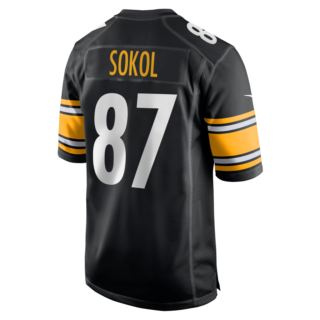 Pittsburgh Steelers Matt Sokol Black Team Game Jersey