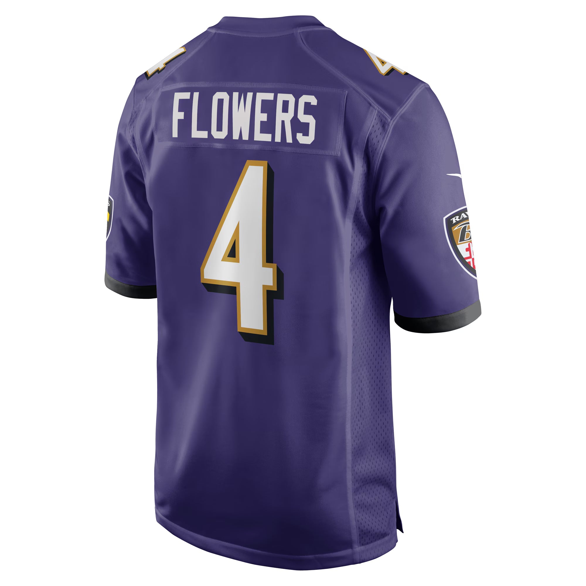 Baltimore Ravens Zay Flowers Purple Game Jersey