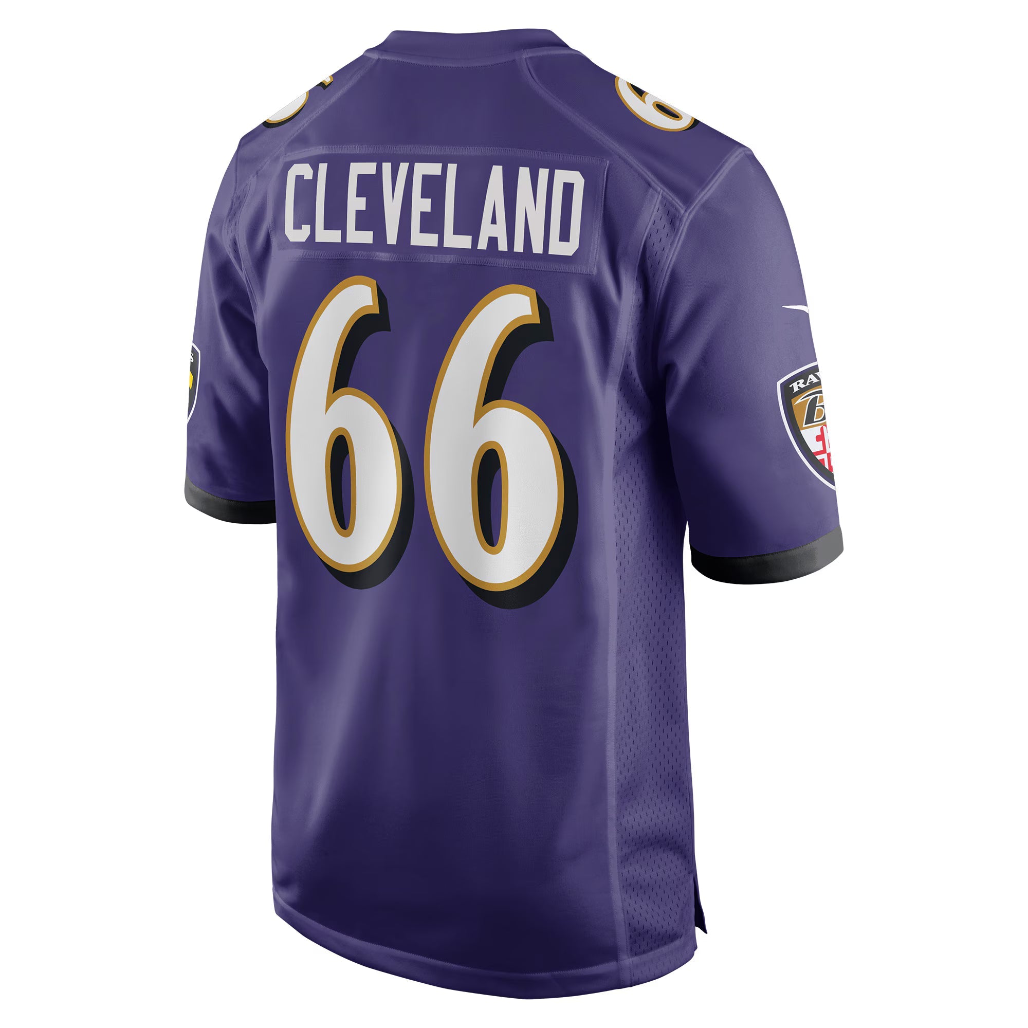 Baltimore Ravens Ben Cleveland Purple Game Jersey