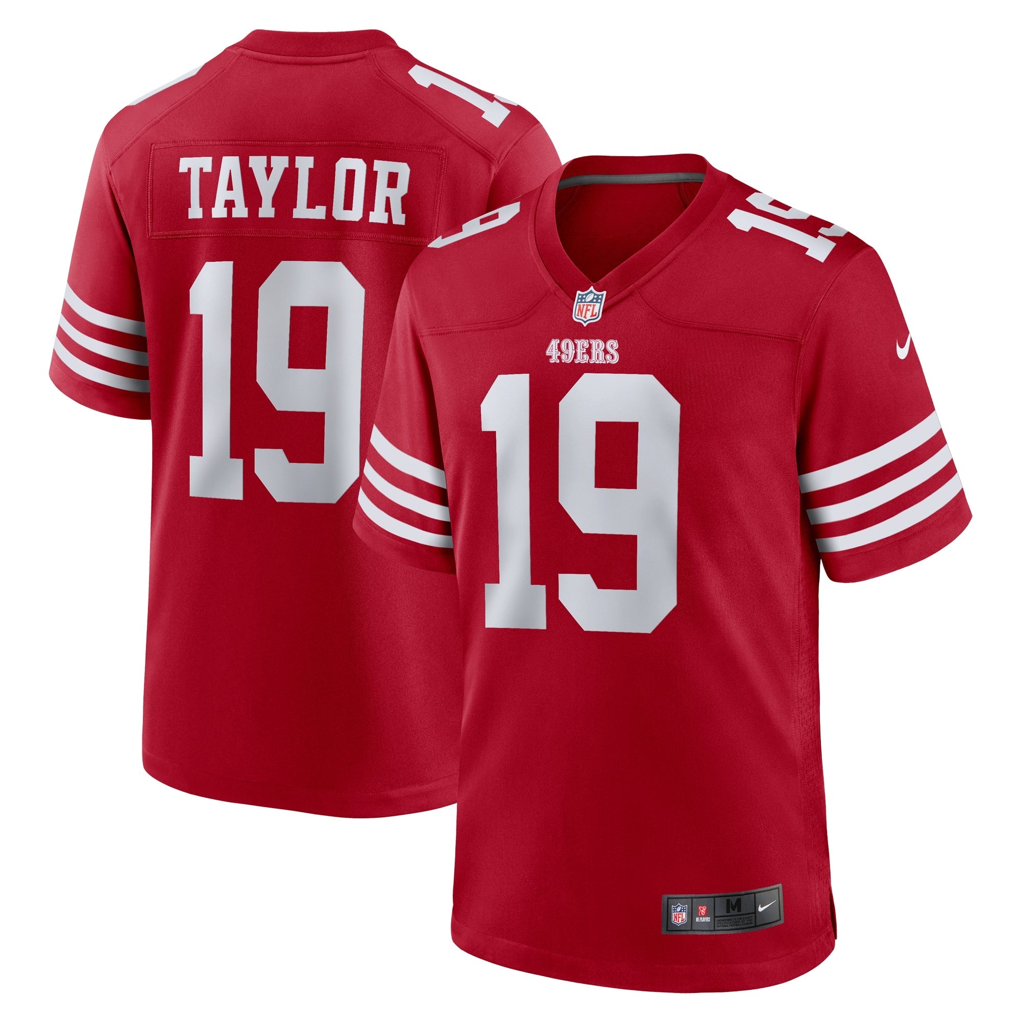 San Francisco 49ers Trent Taylor Scarlet Team Game Jersey