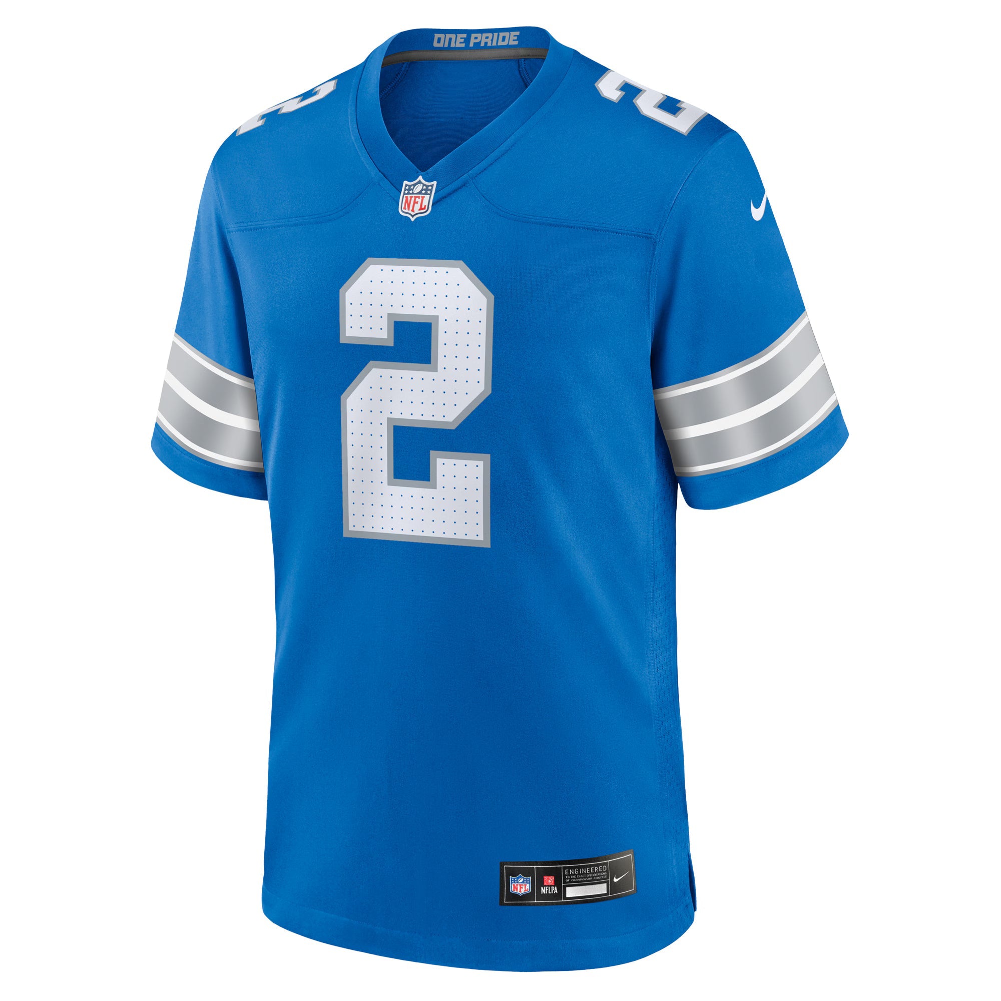 Detroit Lions Hendon Hooker Blue Team Game Jersey