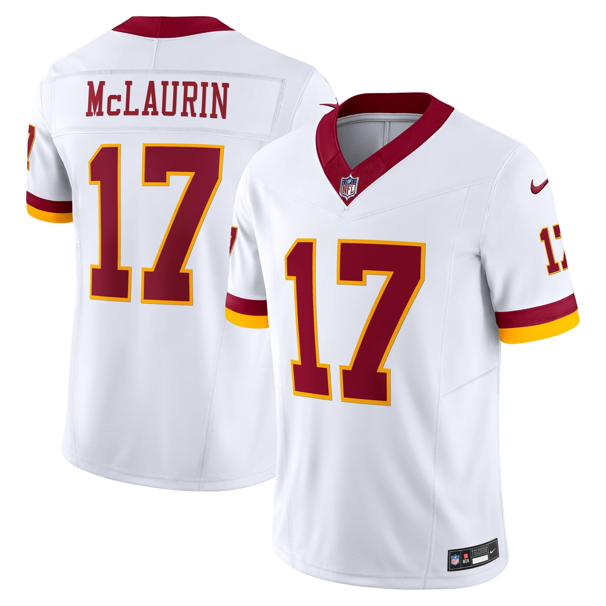 Washington Commanders Terry McLaurin White Vapor F.U.S.E. Limited Super Bowl Era Jersey