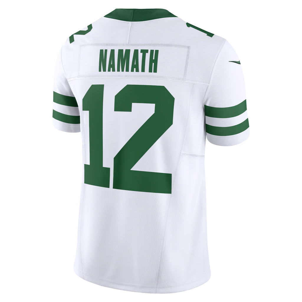 New York Jets Joe Namath Legacy White Vapor F.U.S.E. Limited Jersey