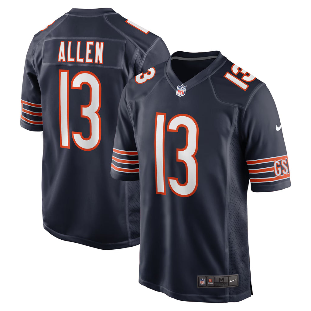 Chicago Bears Keenan Allen Navy Team Game Jersey