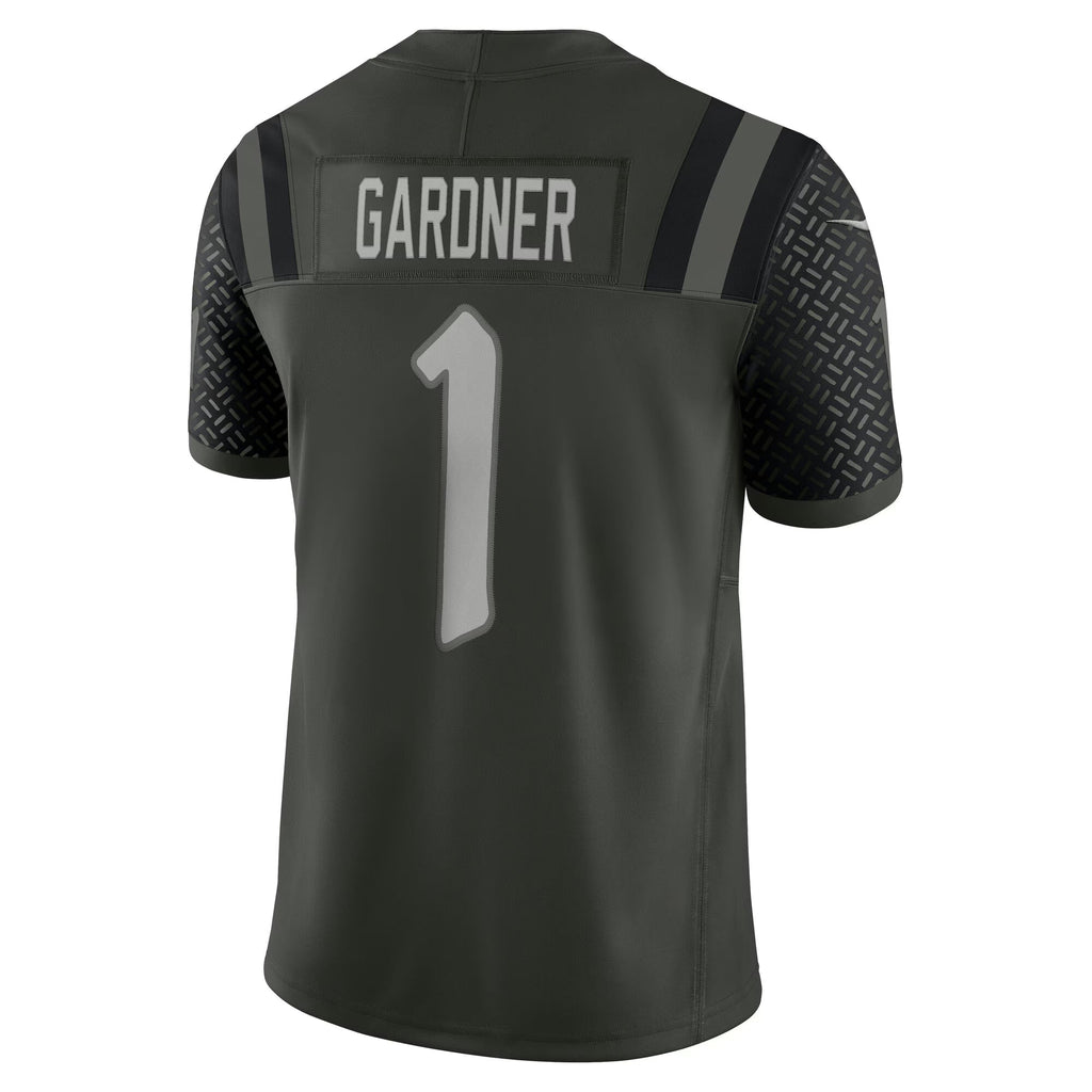 New York Jets Ahmad Sauce Gardner Gotham Green 2025 Rivalries Collection Limited Jersey