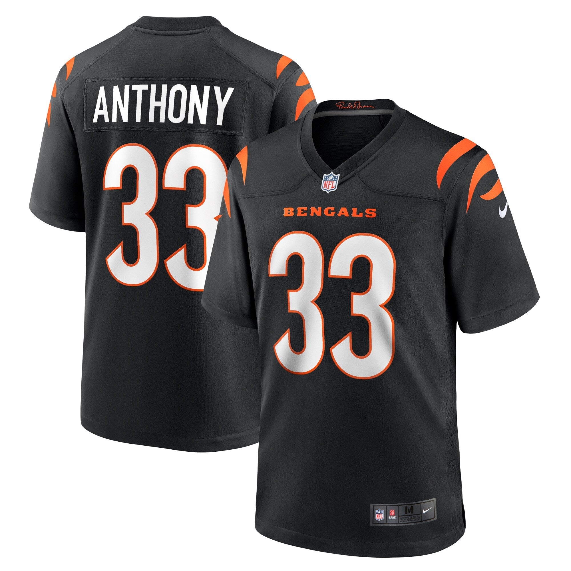 Cincinnati Bengals Daijahn Anthony Black Game Jersey