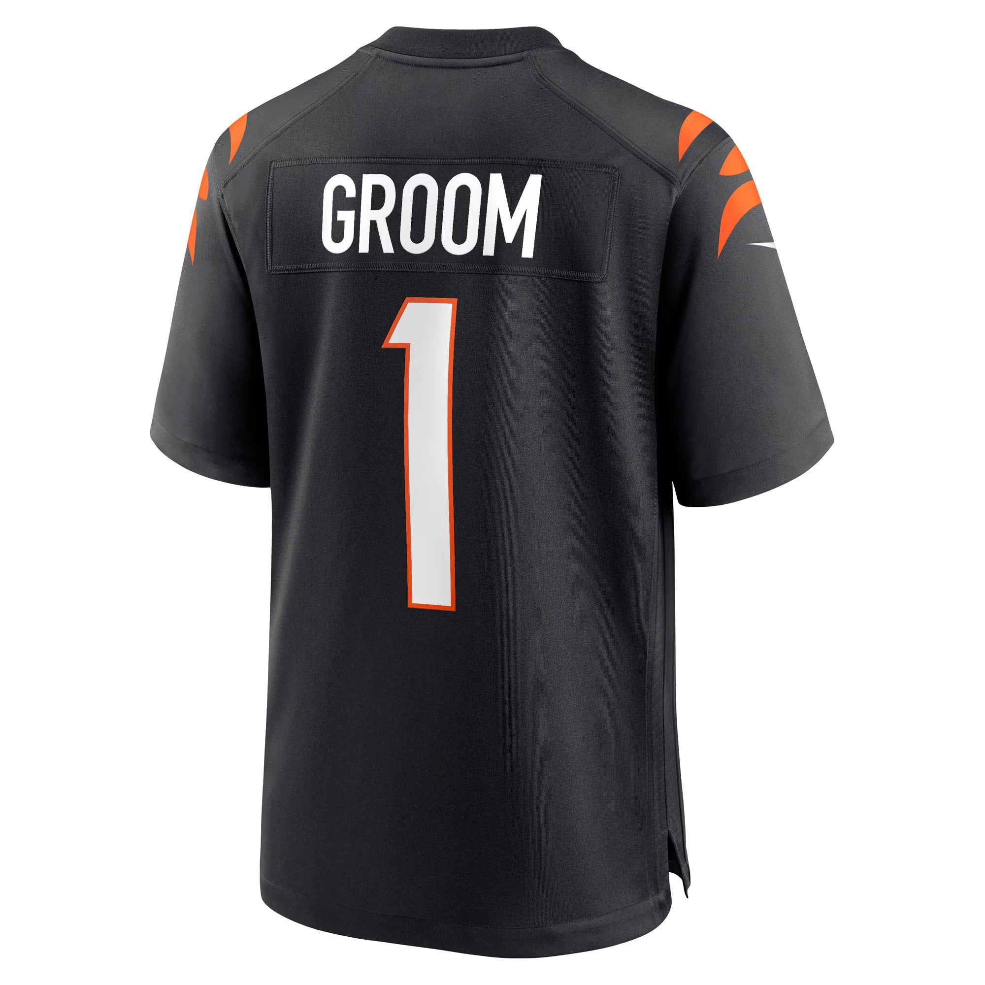 Cincinnati Bengals Number 1 Groom Black Game Jersey