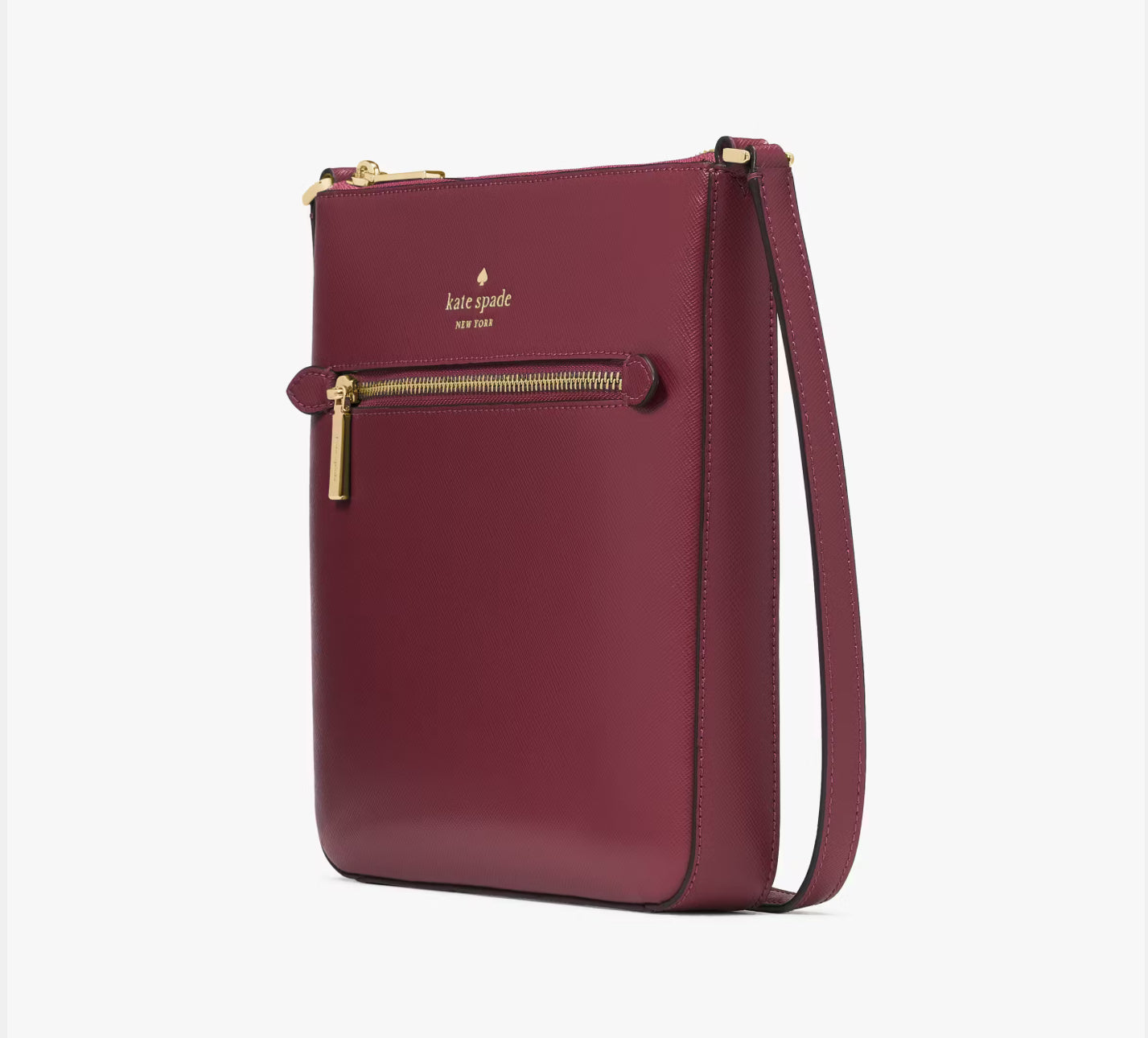 NWT Kate Spade Sadie Large Crossbody Leather Bag in Merlot