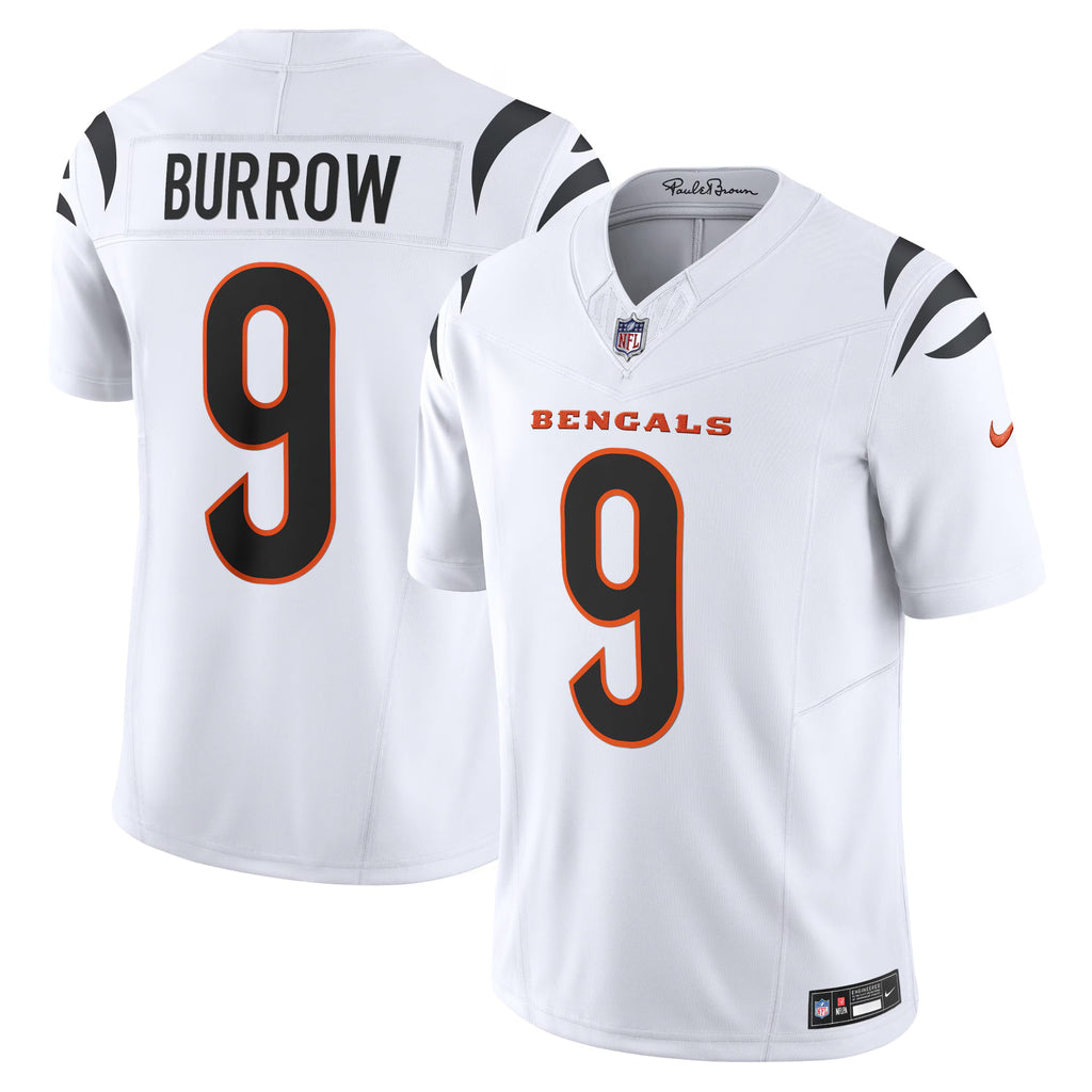 Cincinnati Bengals Joe Burrow White Vapor F.U.S.E. Limited Jersey
