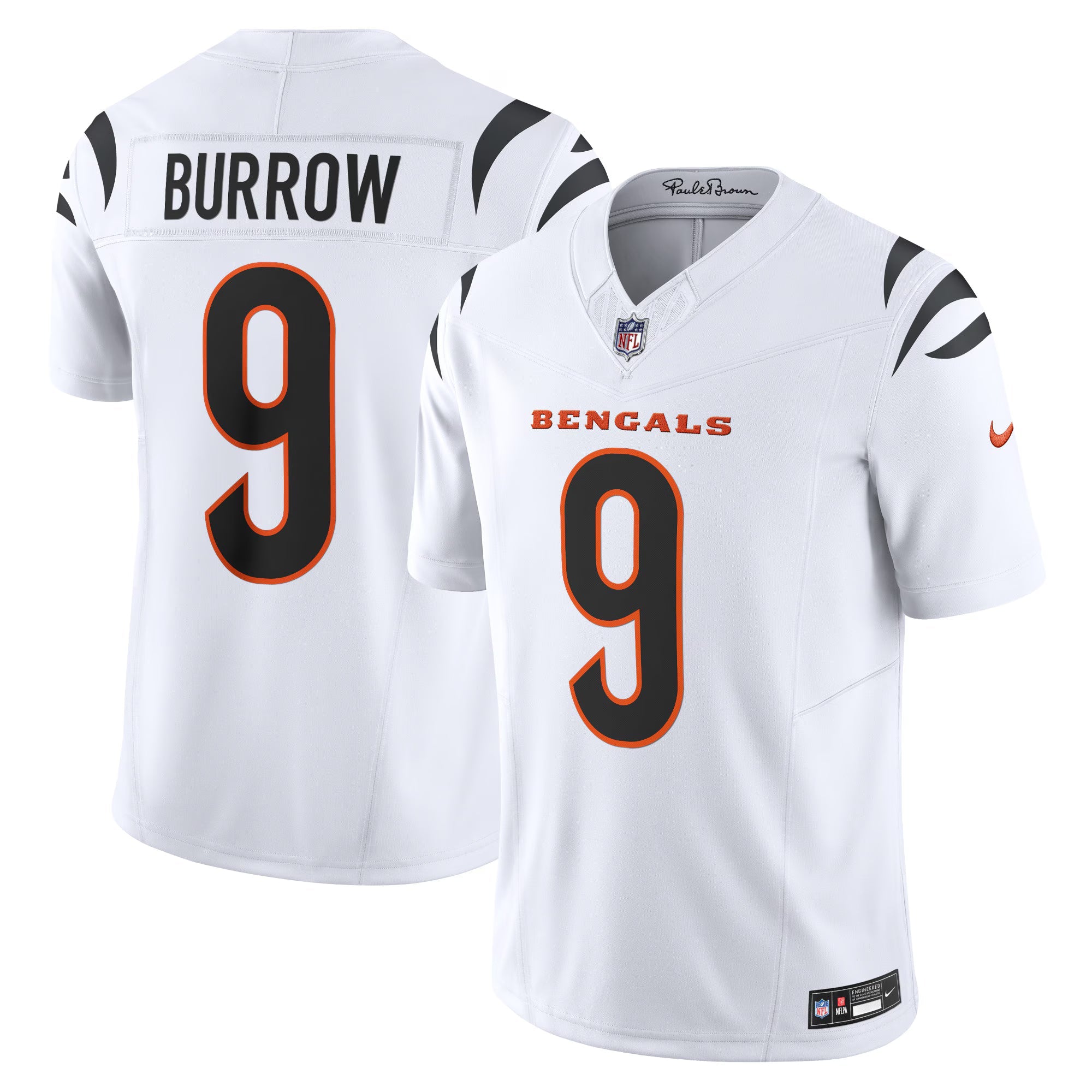 Cincinnati Bengals Joe Burrow White Vapor F.U.S.E. Limited Jersey