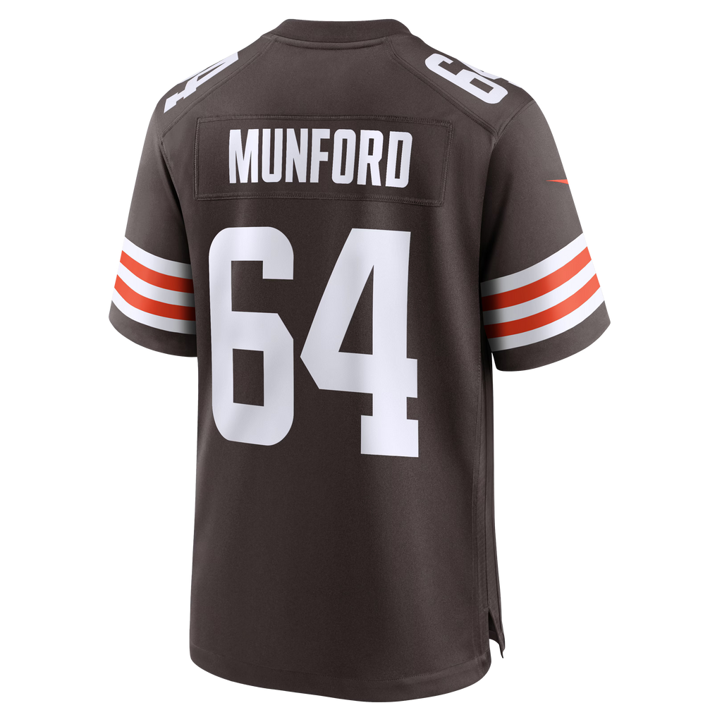 Cleveland Browns Thayer Munford Brown Team Game Jersey