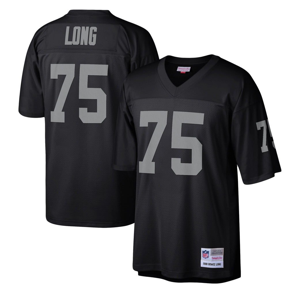 Las Vegas Raiders Howie Long Mitchell & Ness Black Legacy Replica Jersey