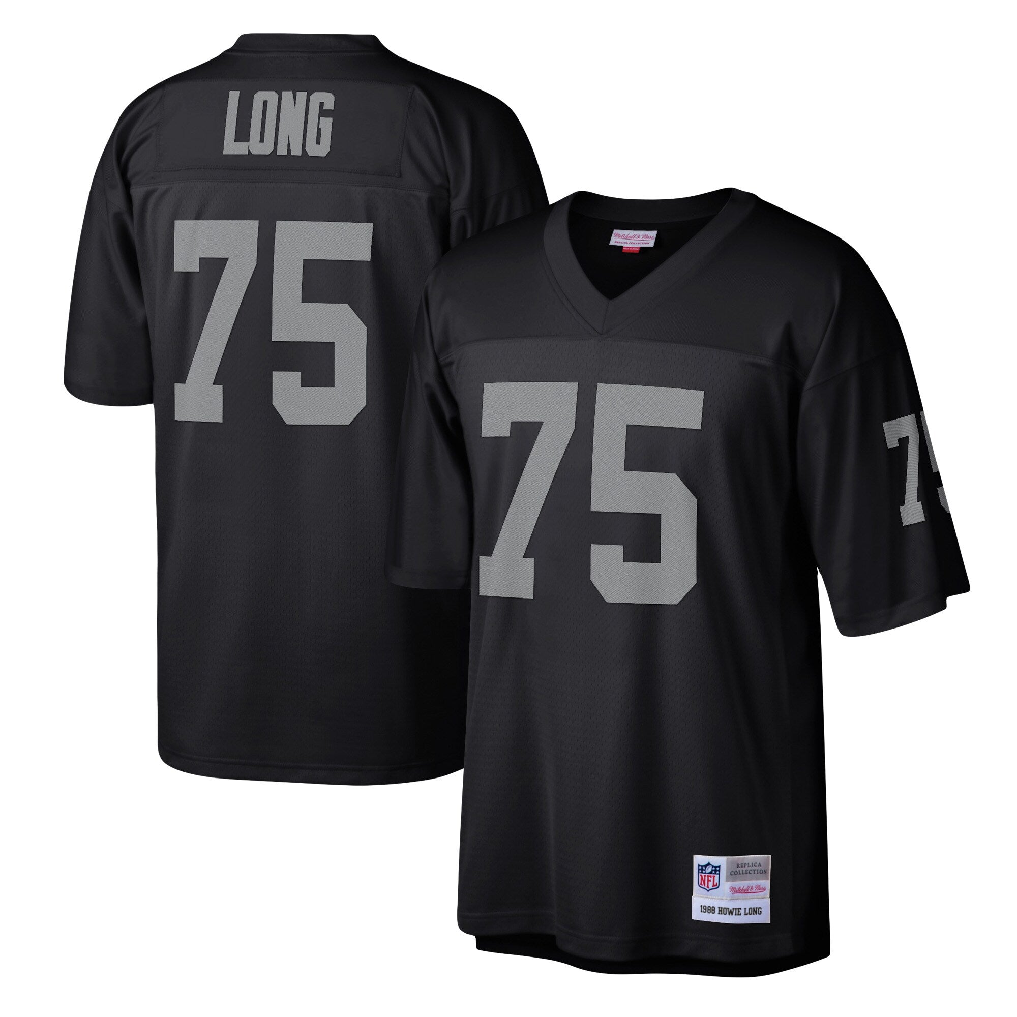 Las Vegas Raiders Howie Long Mitchell & Ness Black Legacy Replica Jersey