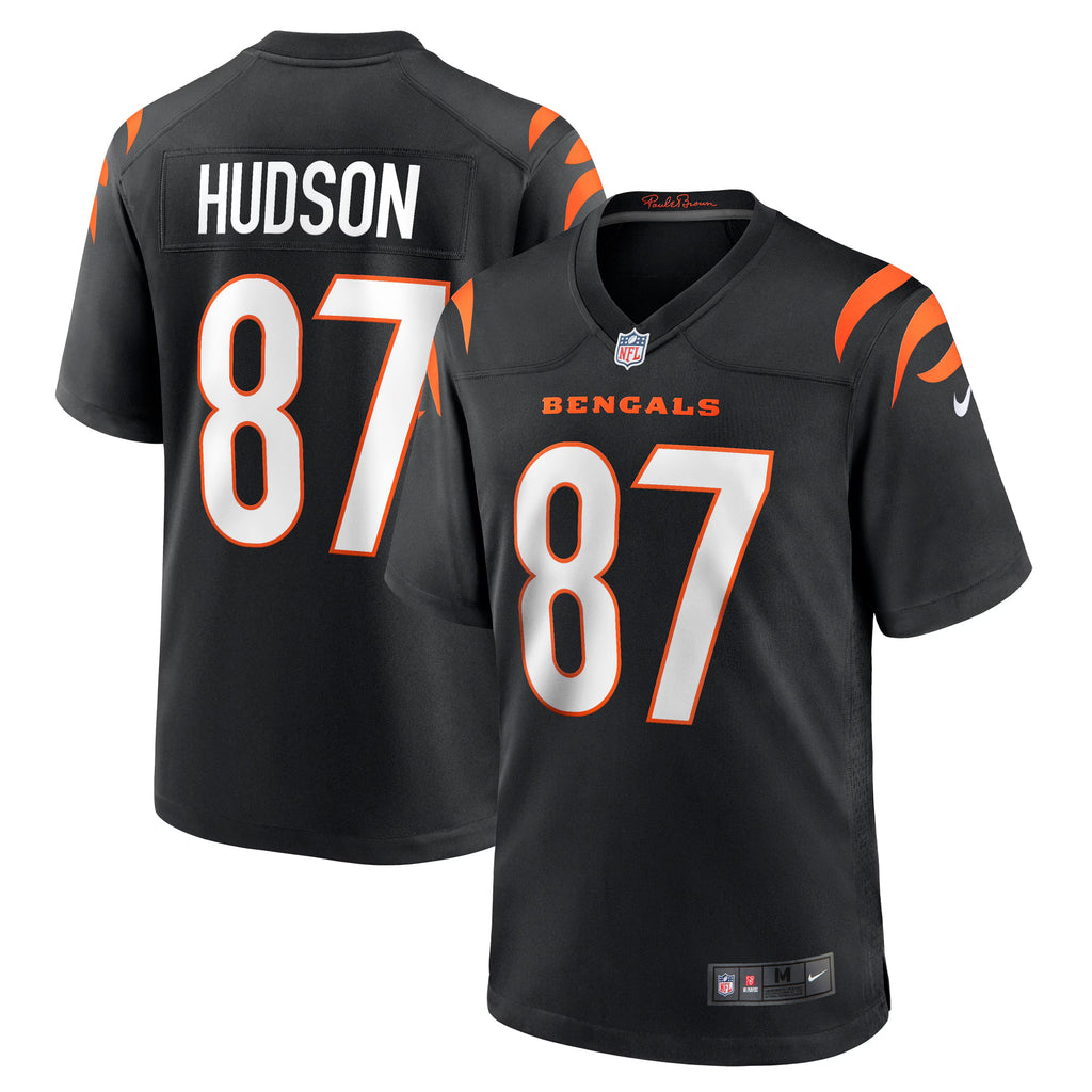Cincinnati Bengals Tanner Hudson Black Home Game Player Jersey