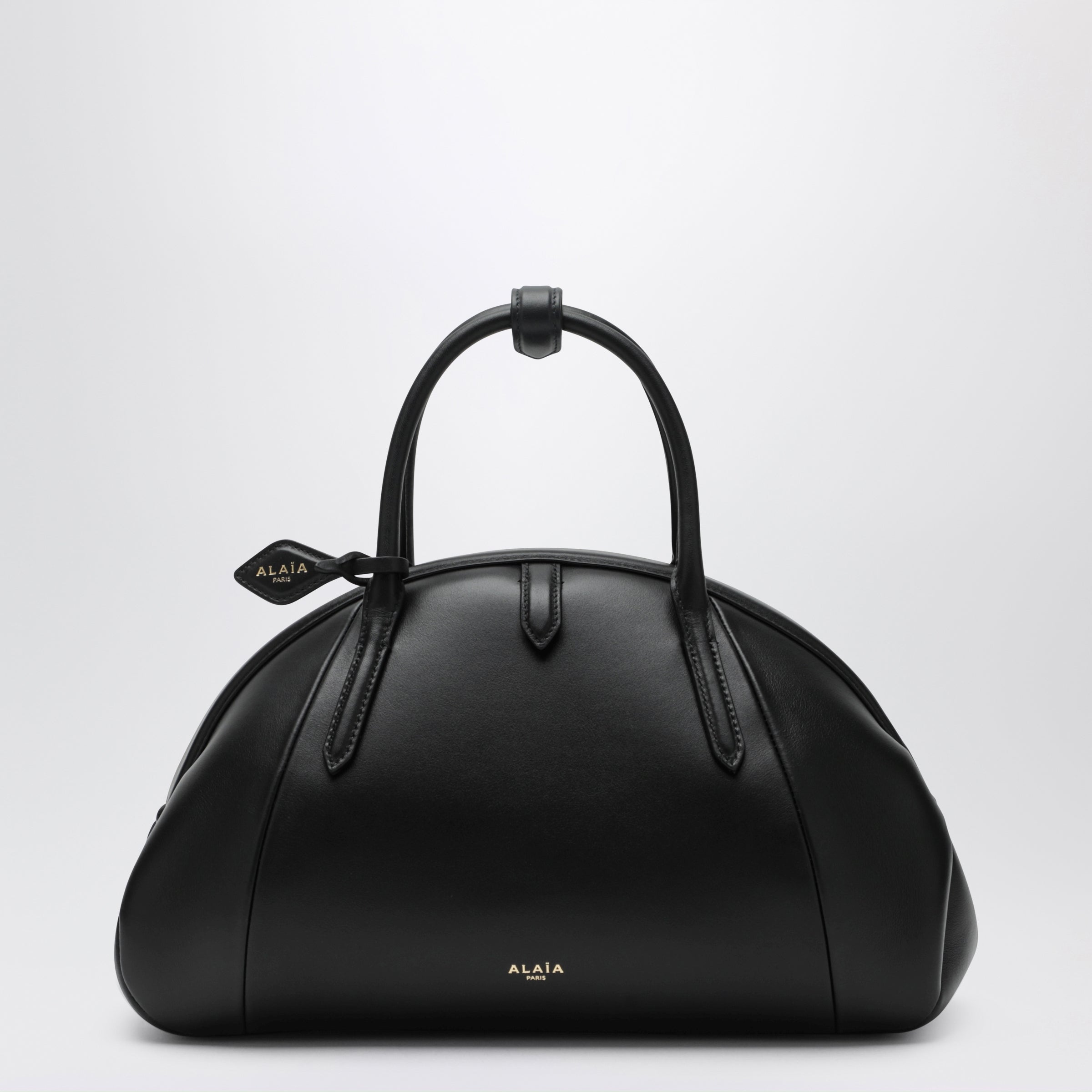 Alaia Black Leather Purse Handbag Women