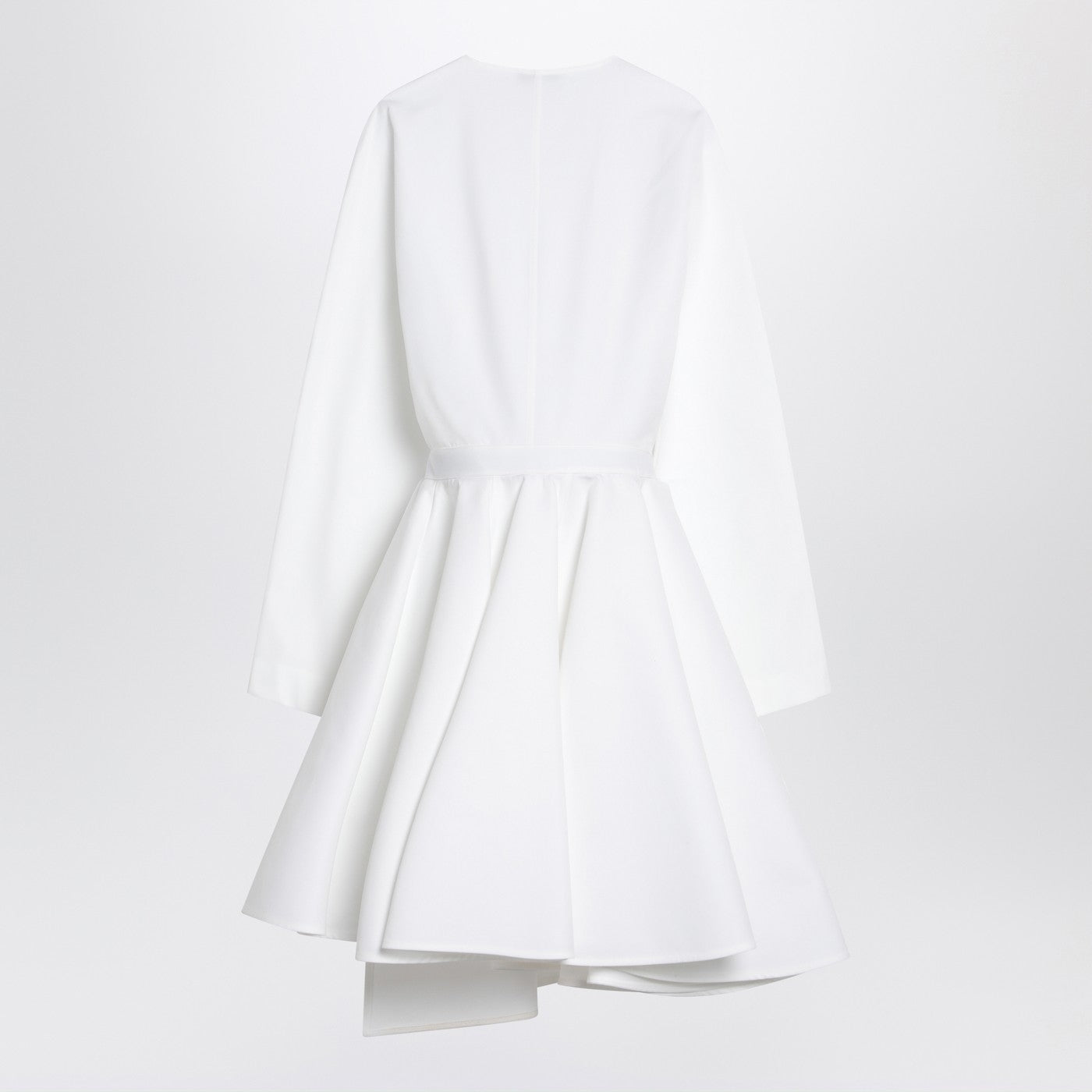 Alaia Asymmetrical White Cotton Dress Women