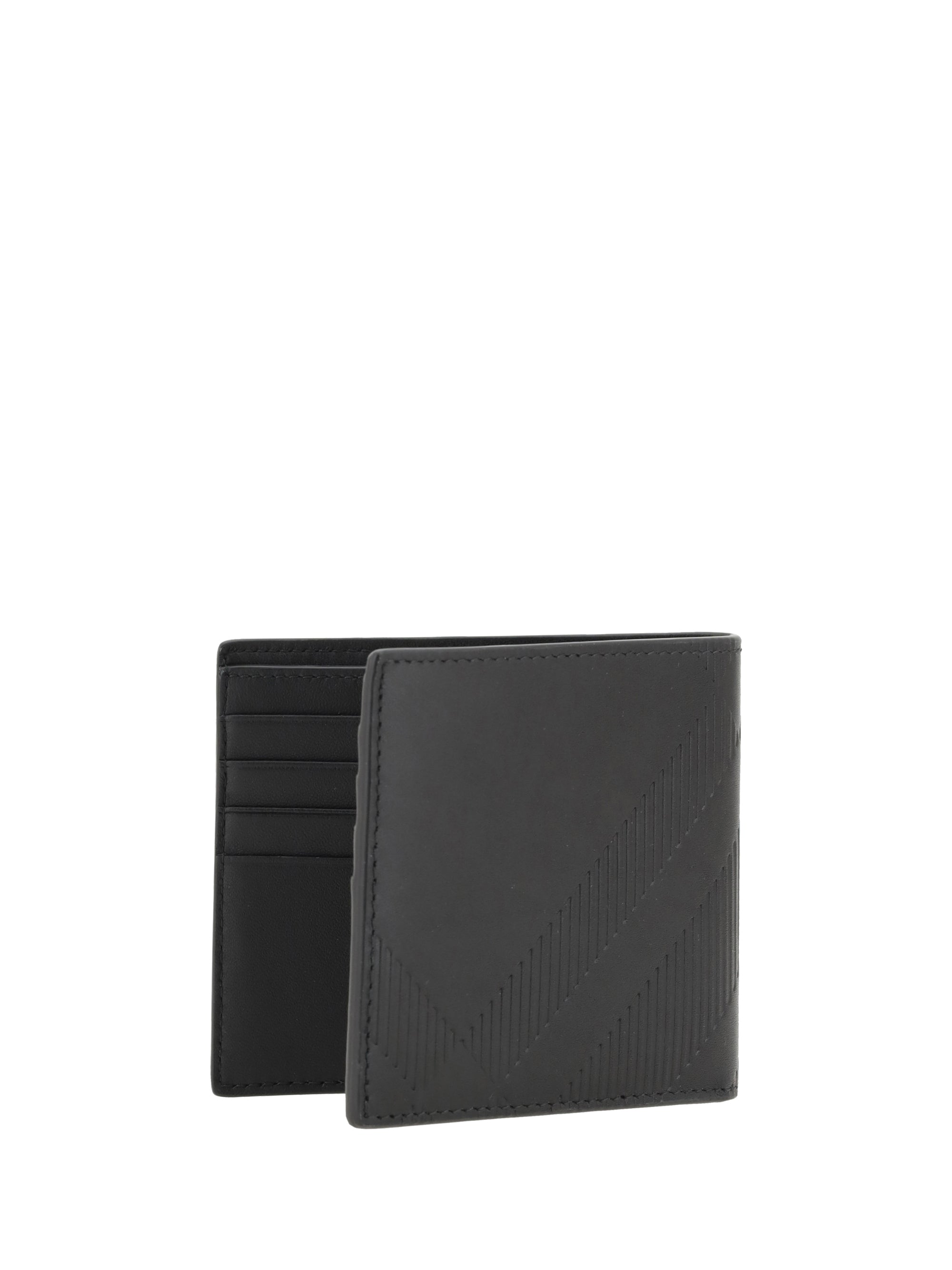 Burberry Men Leather Check Wallet