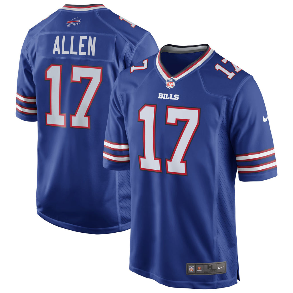 Buffalo Bills Josh Allen Royal Team Game Player Jersey