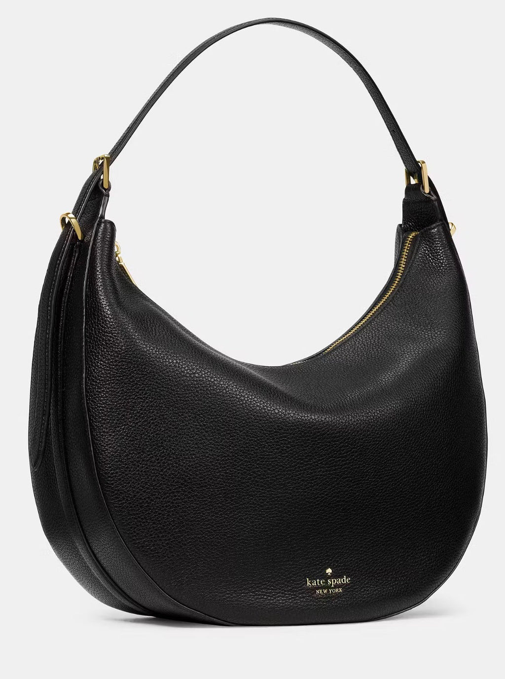 NWT Kate Spade Nova Large Leather Shoulder Bag In Black