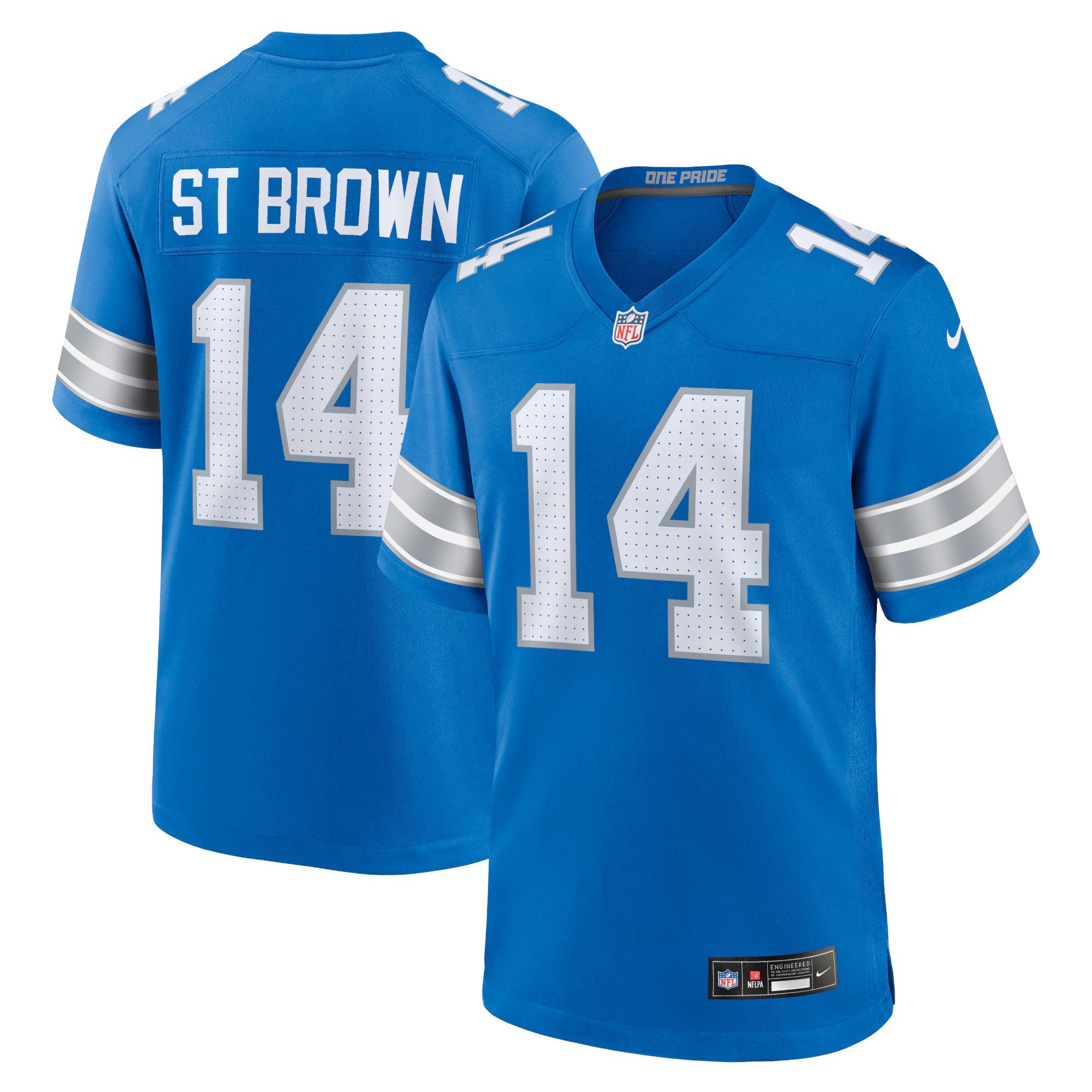 Detroit Lions Amon-Ra St. Brown Blue Game Jersey