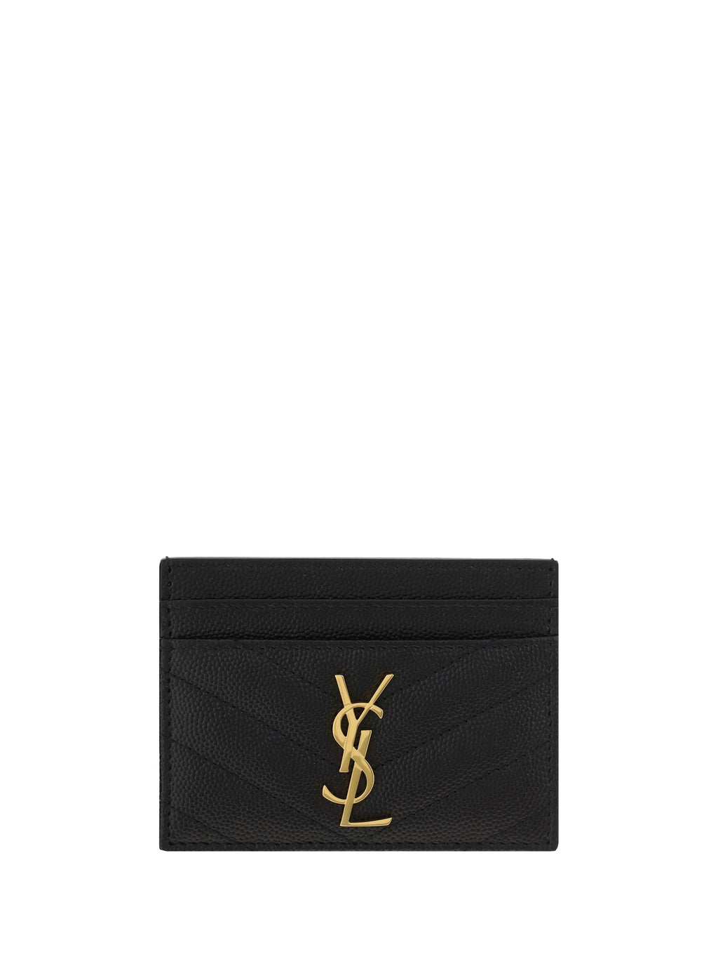 Saint Laurent Women Matelassé Leather Cardholder