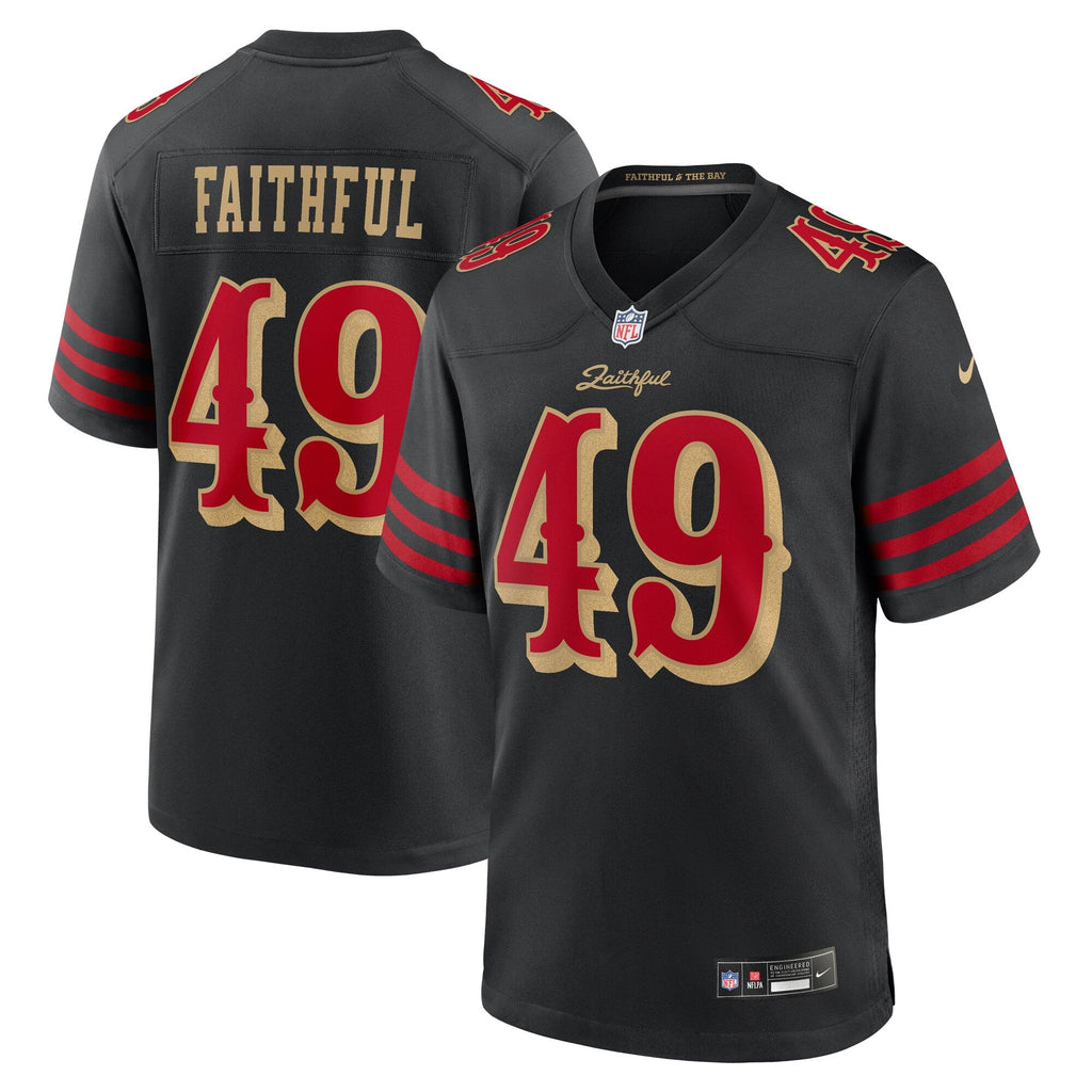 San Francisco 49ers The Faithful Black 2025 Rivalries Collection Game Jersey