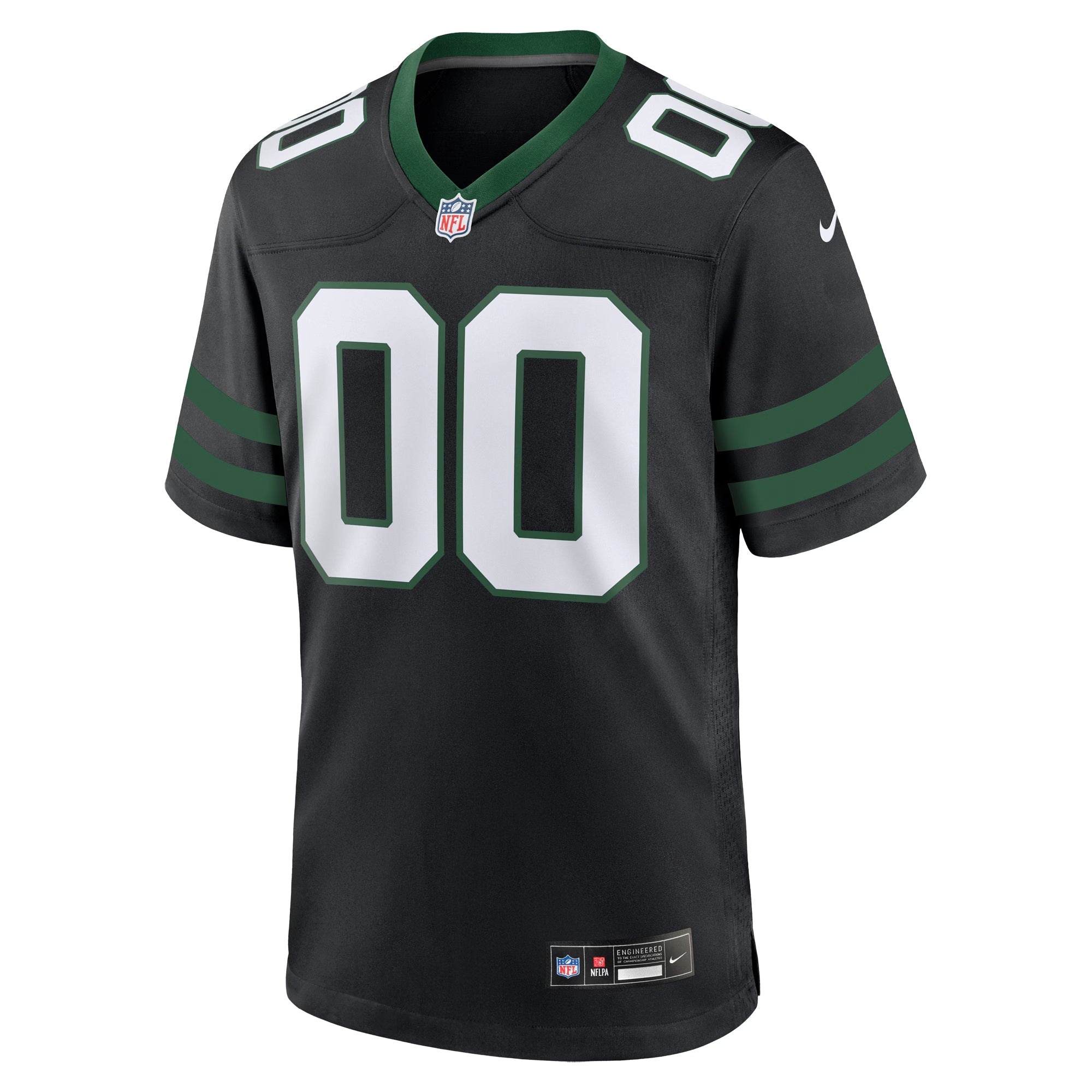 New York Jets Legacy Black Alternate Custom Game Jersey