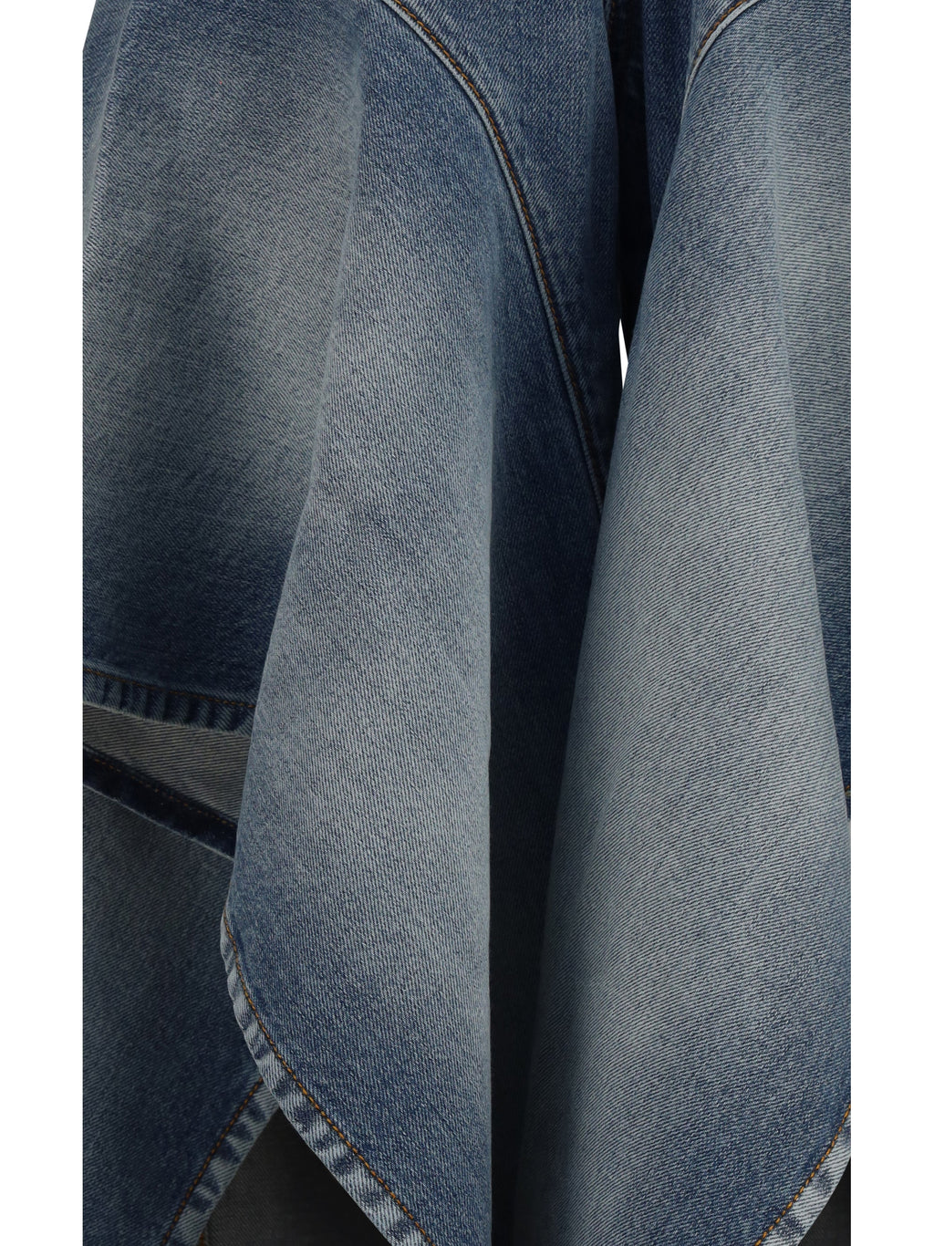 Alaïa Women Faded Ruffled Jeans