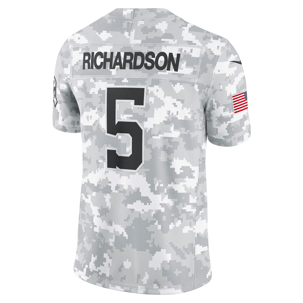 Indianapolis Colts Anthony Richardson Arctic Camo 2024 Salute to Service Limited Jersey