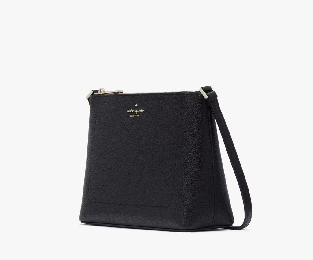 NWT Kate Spade Leila Medium Crossbody Leather Bag KG464-Black