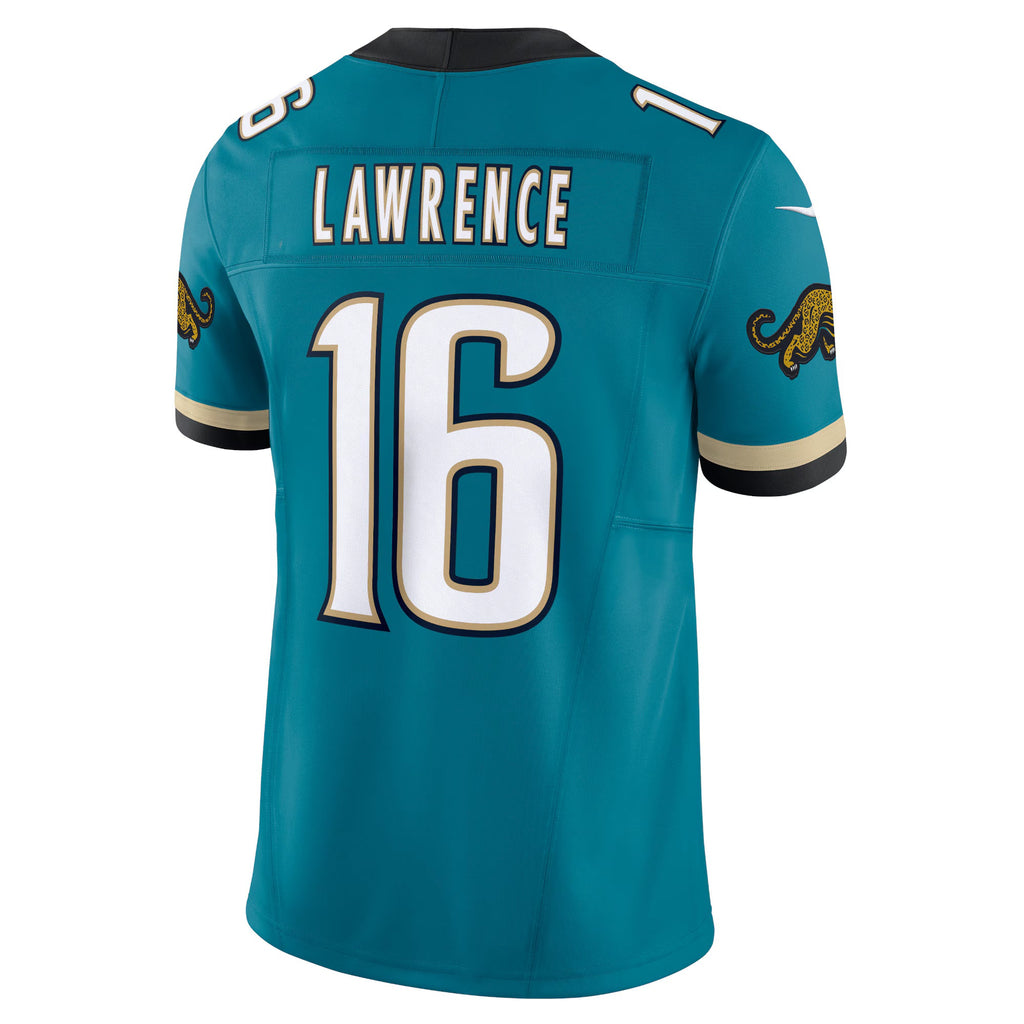 Jacksonville Jaguars Trevor Lawrence Teal Prowler Throwback Vapor F.U.S.E. Limited Jersey