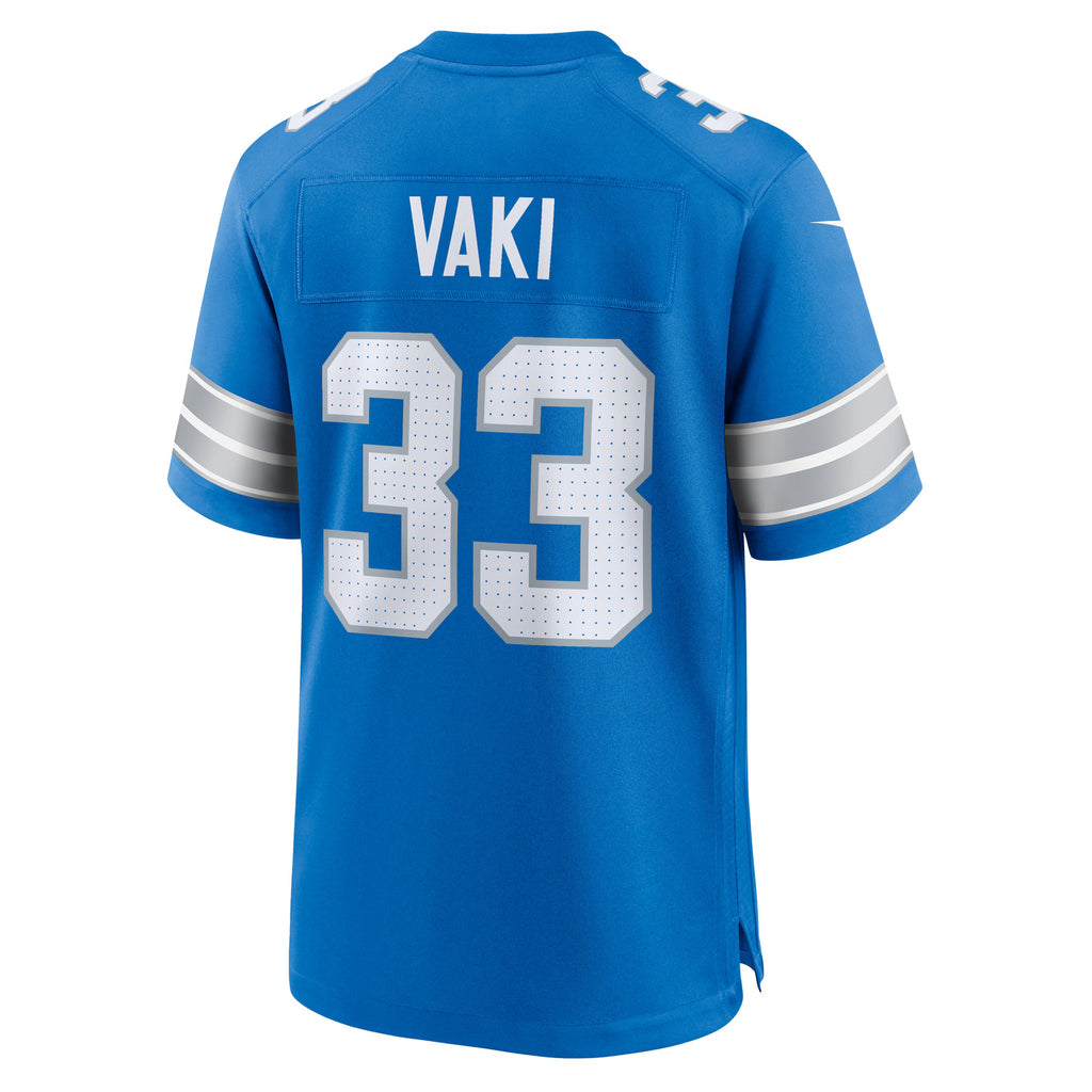 Detroit Lions Sione Vaki Blue Team Game Jersey