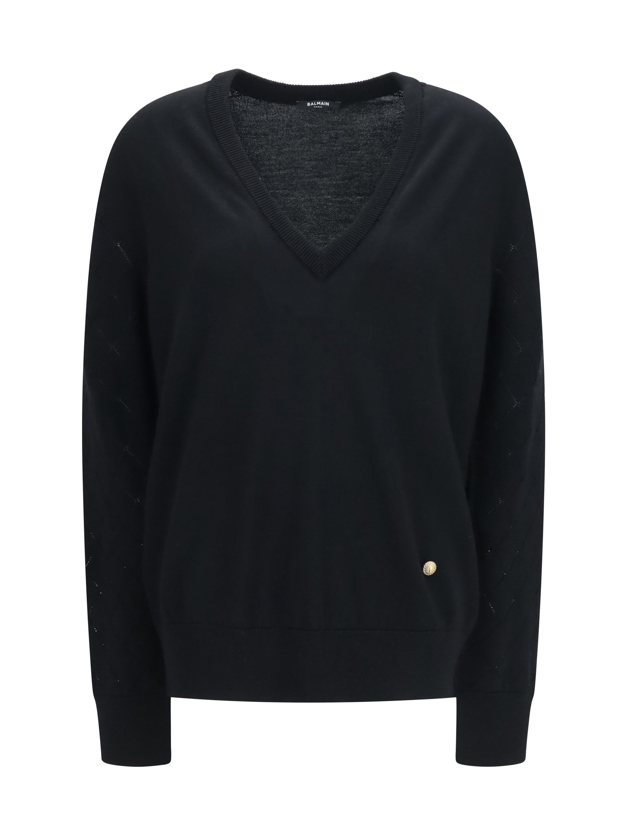Balmain Women V-Neck Sweater