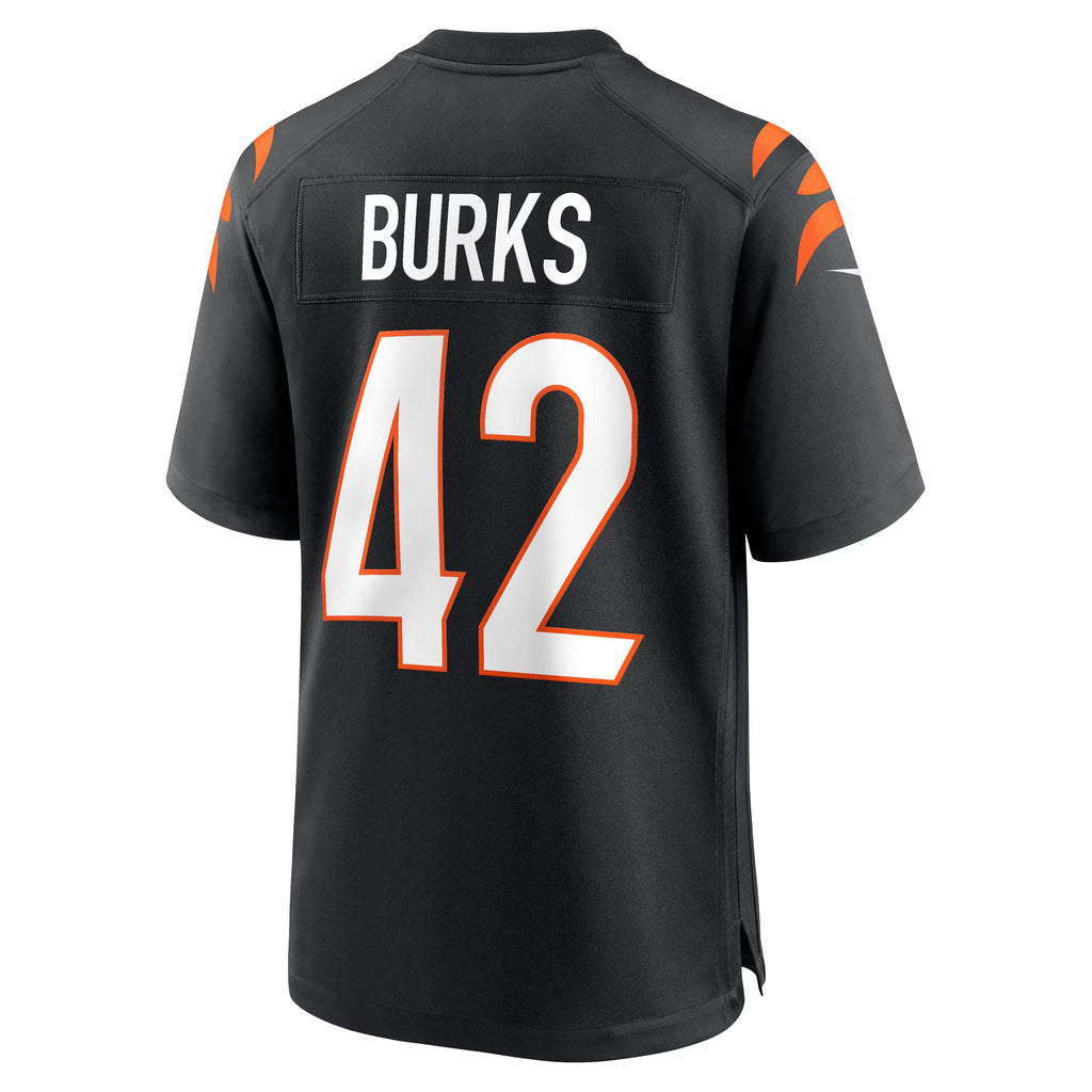 Cincinnati Bengals Oren Burks Black Team Game Jersey
