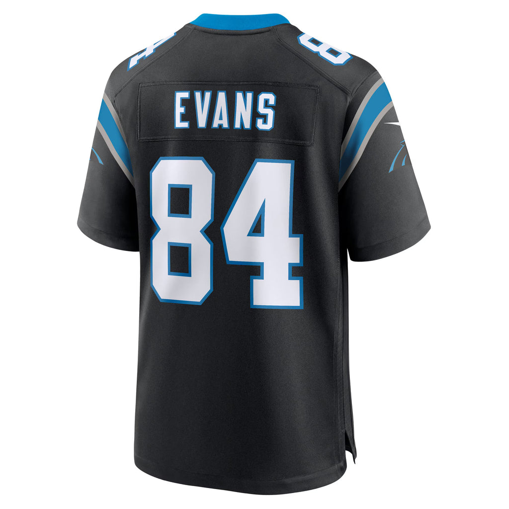 Carolina Panthers Mitchell Evans Black Team Game Jersey
