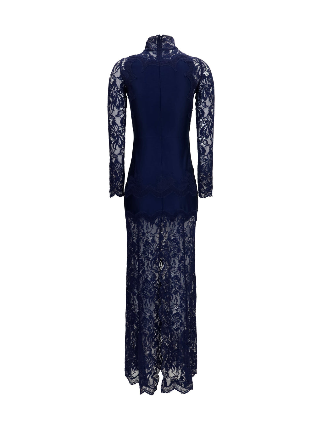 Rabanne Women Long Lace And Jersey Dress