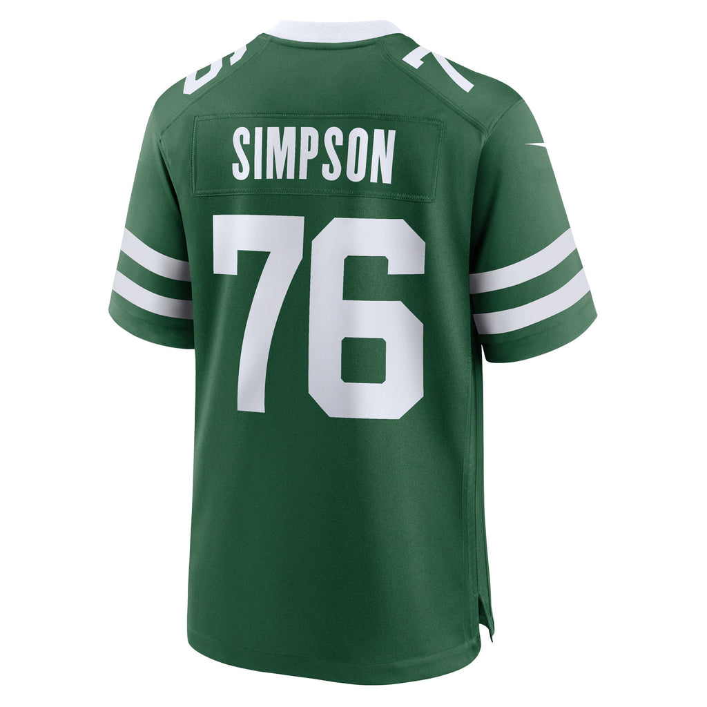 New York Jets John Simpson Legacy Green Game Jersey
