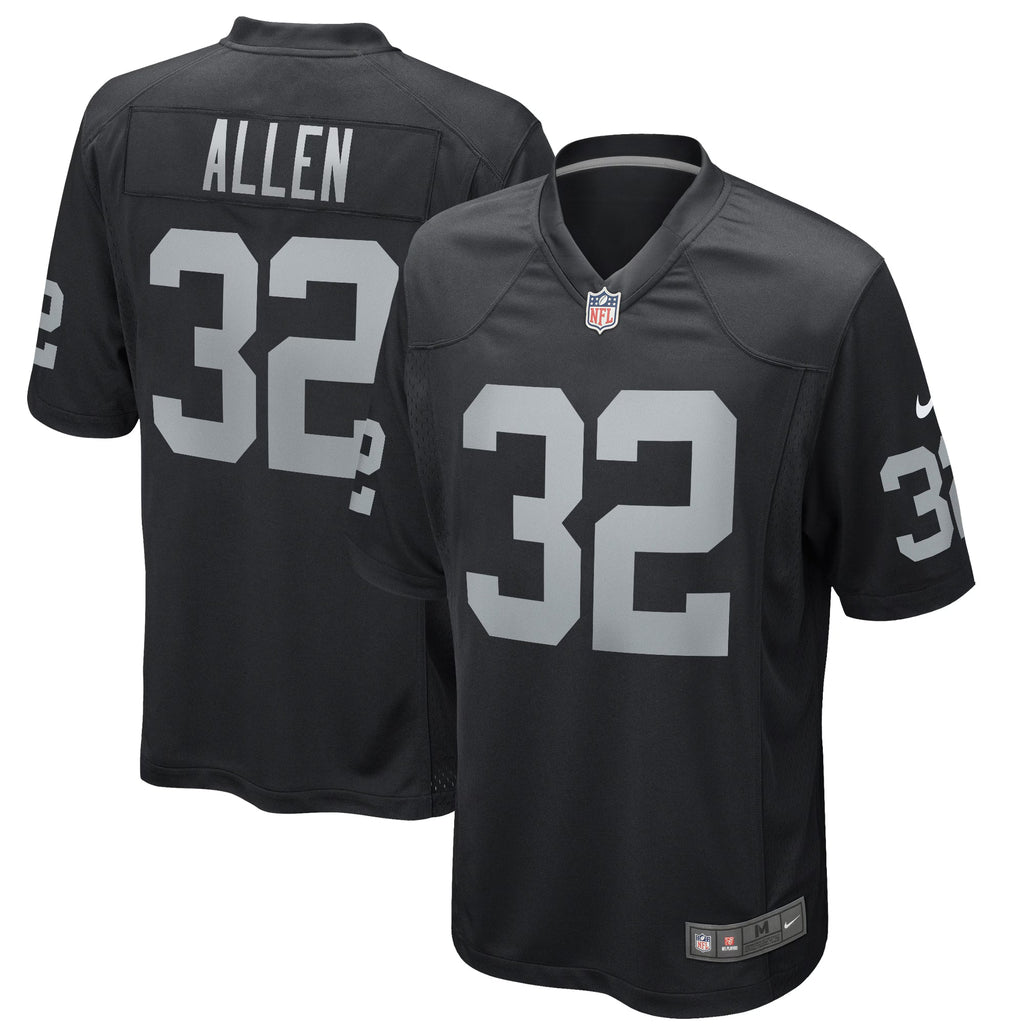 Las Vegas Raiders Marcus Allen Black Game Retired Player Jersey
