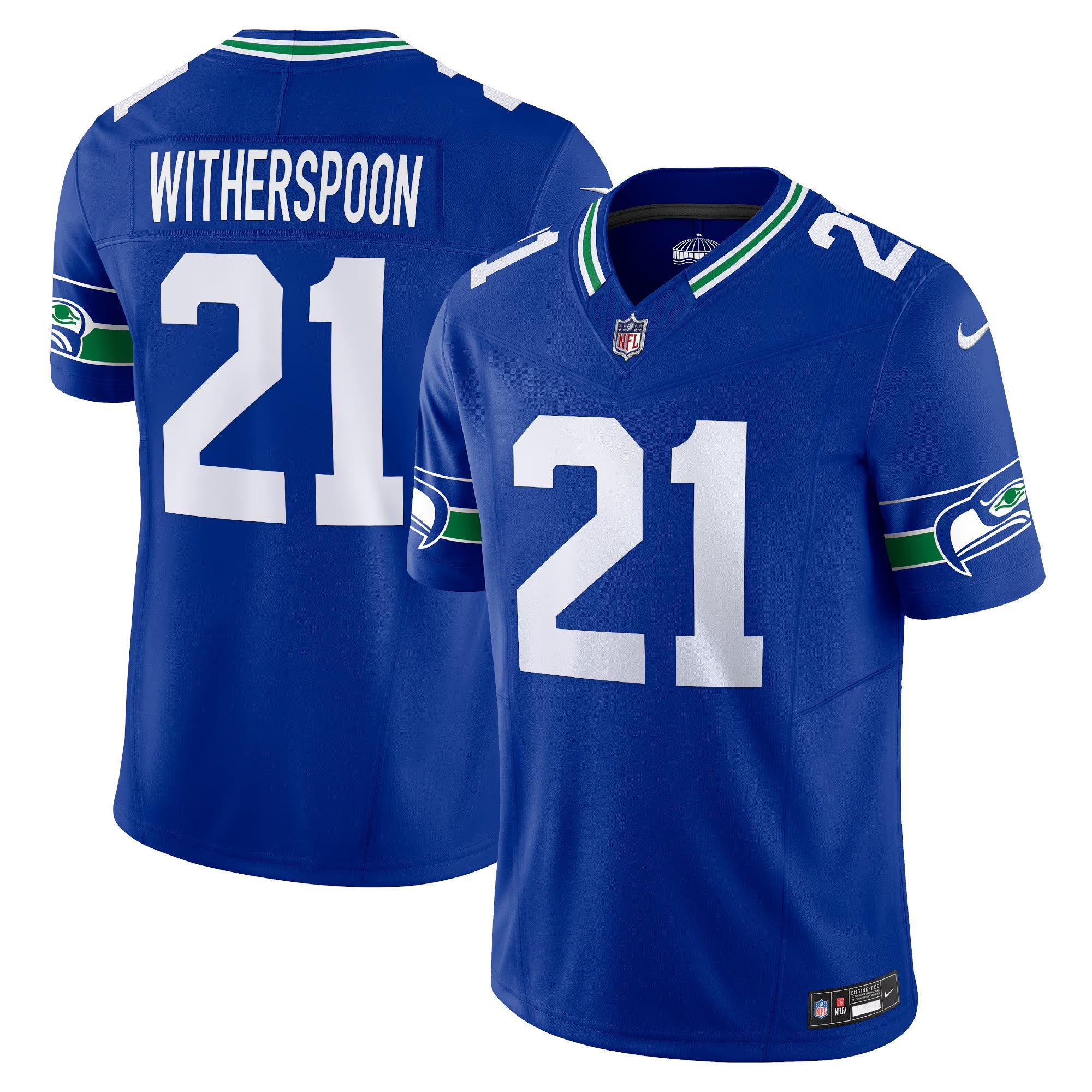 Seattle Seahawks Devon Witherspoon Royal Alternate Vapor F.U.S.E. Limited Jersey