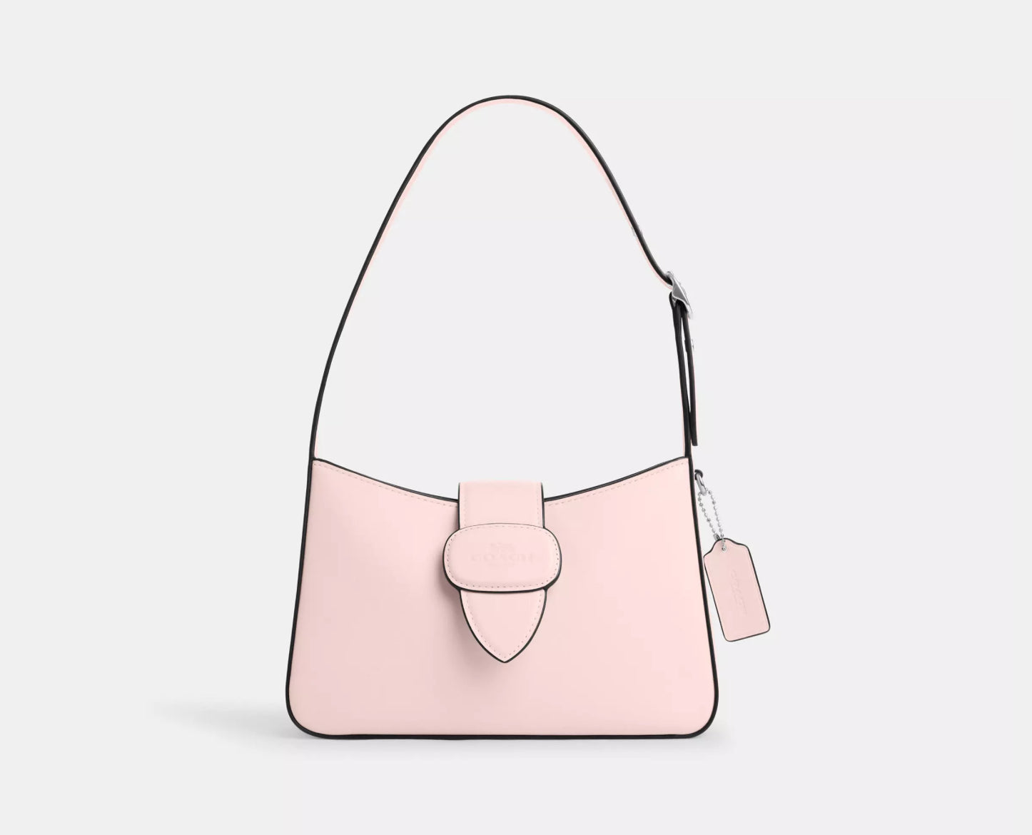 NWT Coach Leather Eliza Shoulder Bag With Zipper Closure in Blush