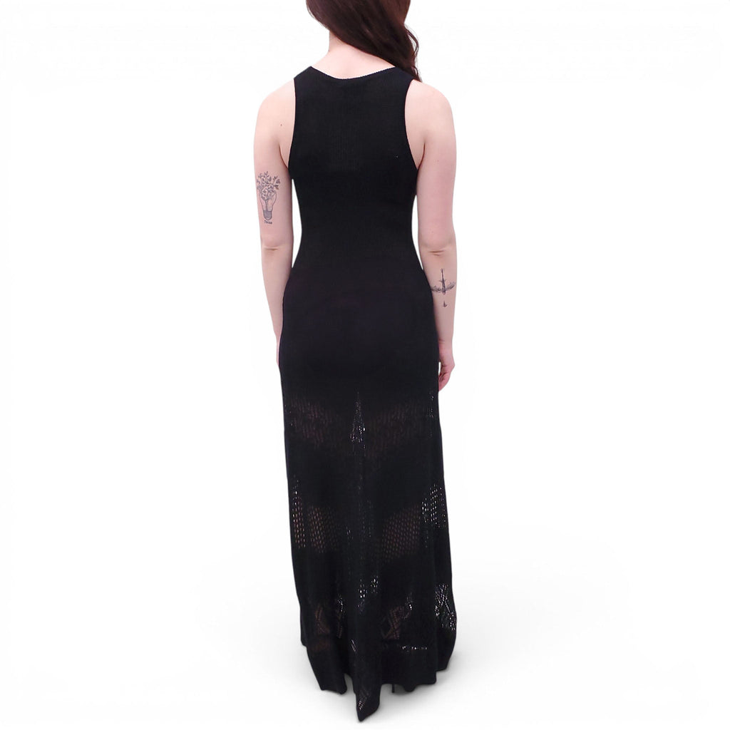 AERON BLACK ‘SHIRLEY’ COVERUP DRESS - SIZE M