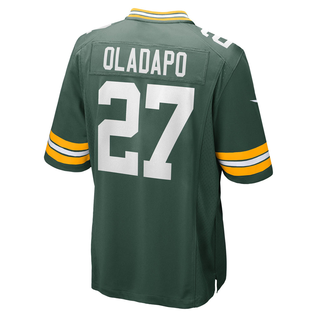 Green Bay Packers Kitan Oladapo Green Game Jersey