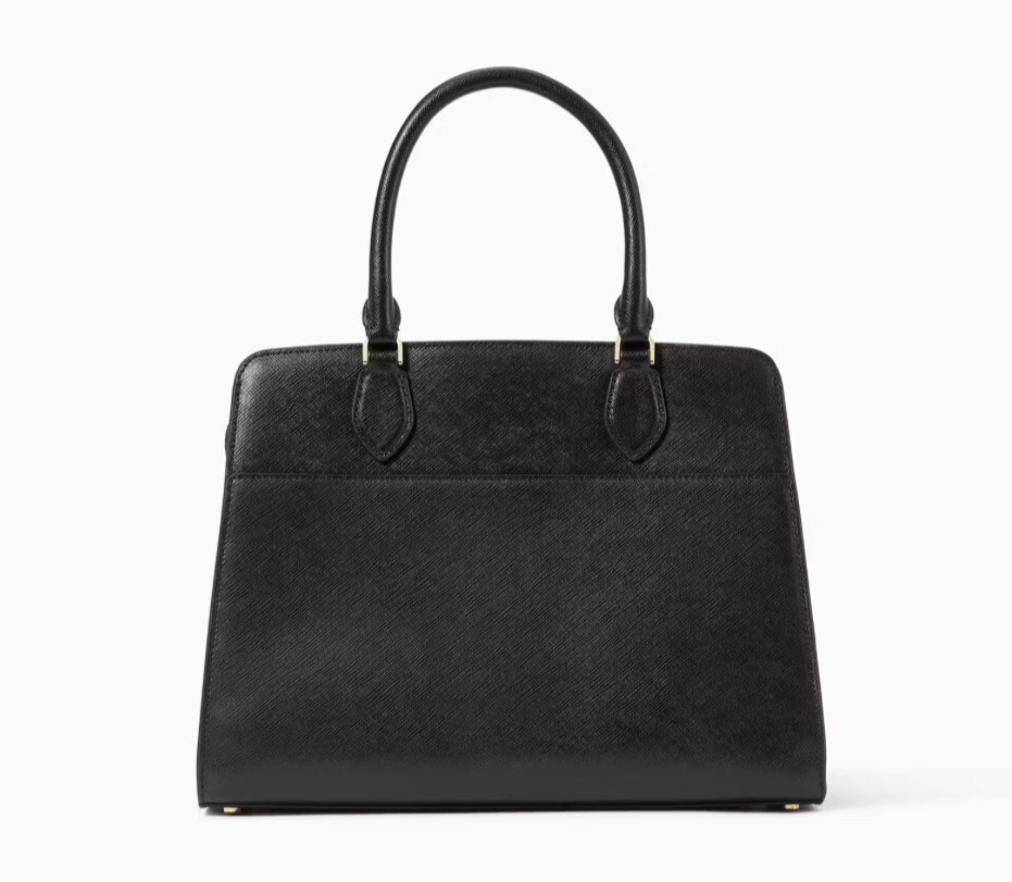 NWT Kate Spade Madison Medium Leather Satchel/Crossbody In Black